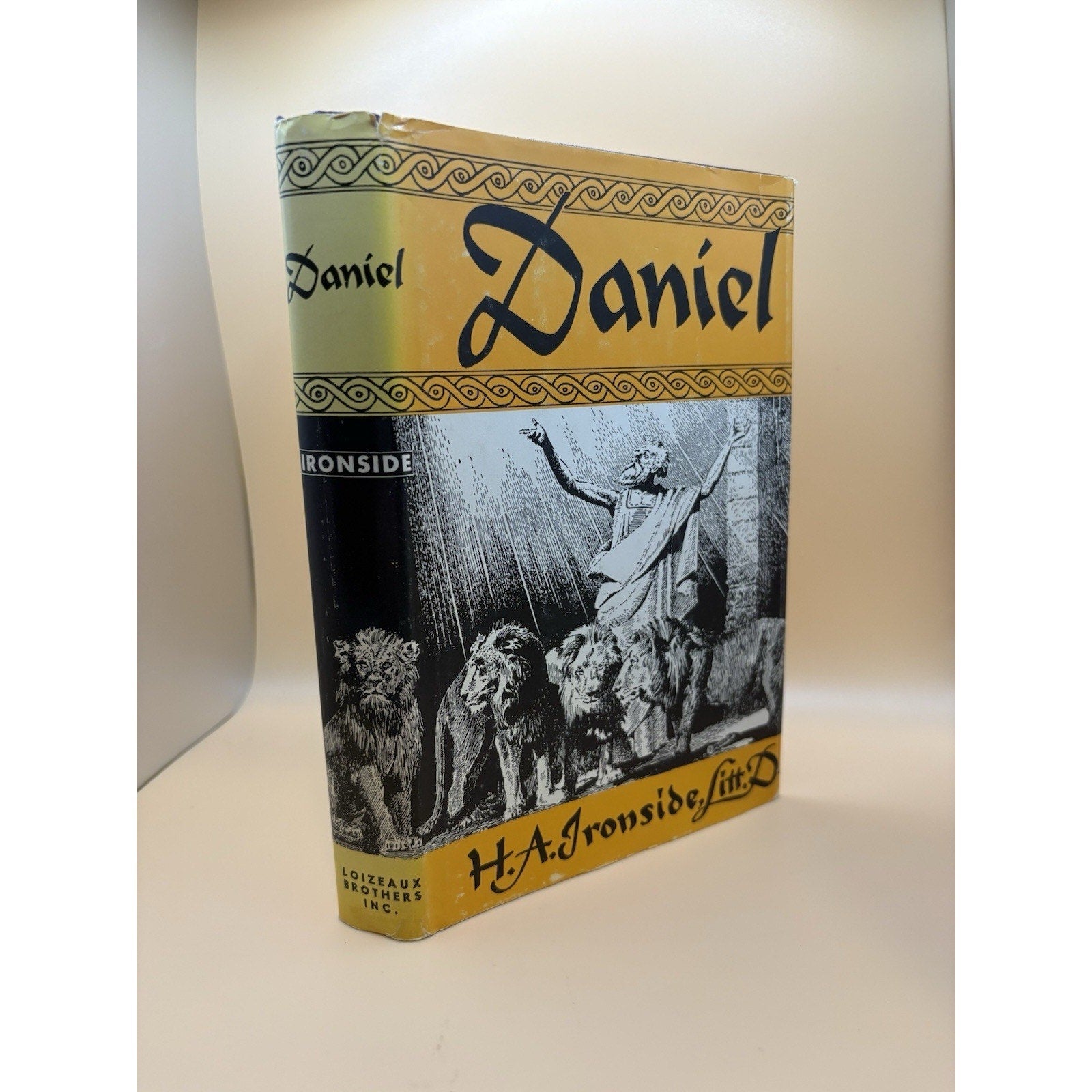 H.A. Ironside Lectures on Daniel the Prophet HC DJ Loizeaux + Insert 1980 - Humphrey's Book Den