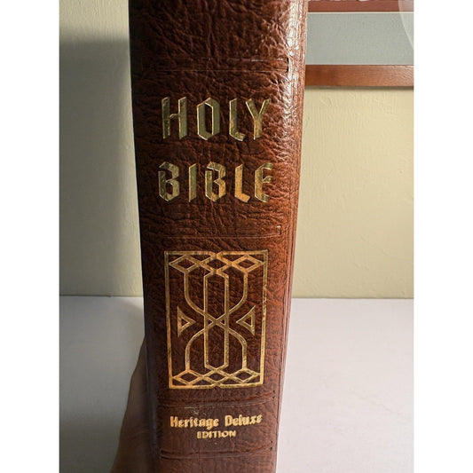 Holy Bible Heritage Deluxe Edition KJV 1955 Leather Consolidated Book Publishers - Humphrey's Book Den