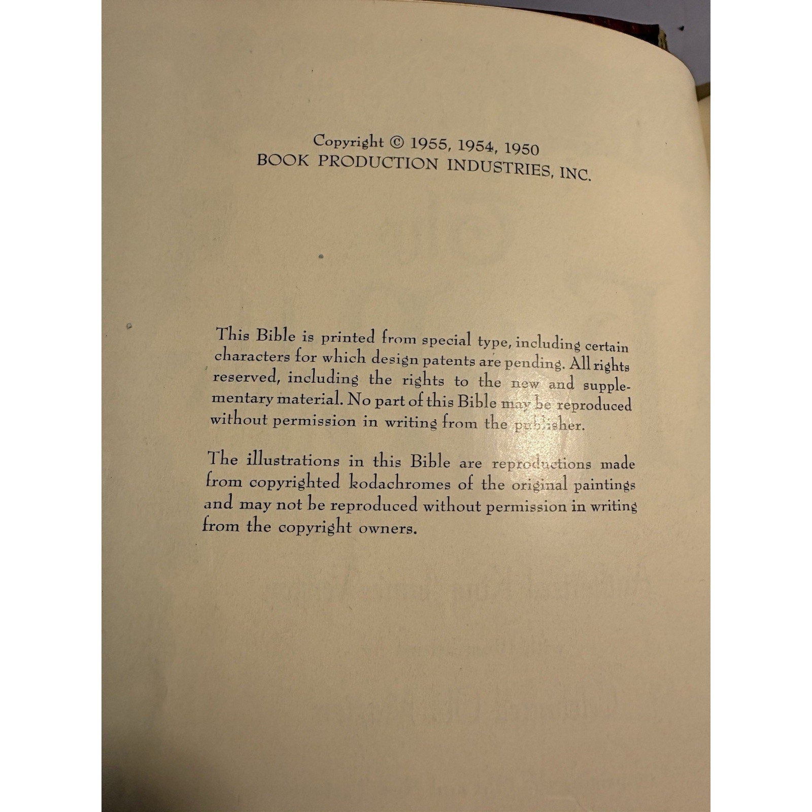 Holy Bible Heritage Deluxe Edition KJV 1955 Leather Consolidated Book Publishers - Humphrey's Book Den