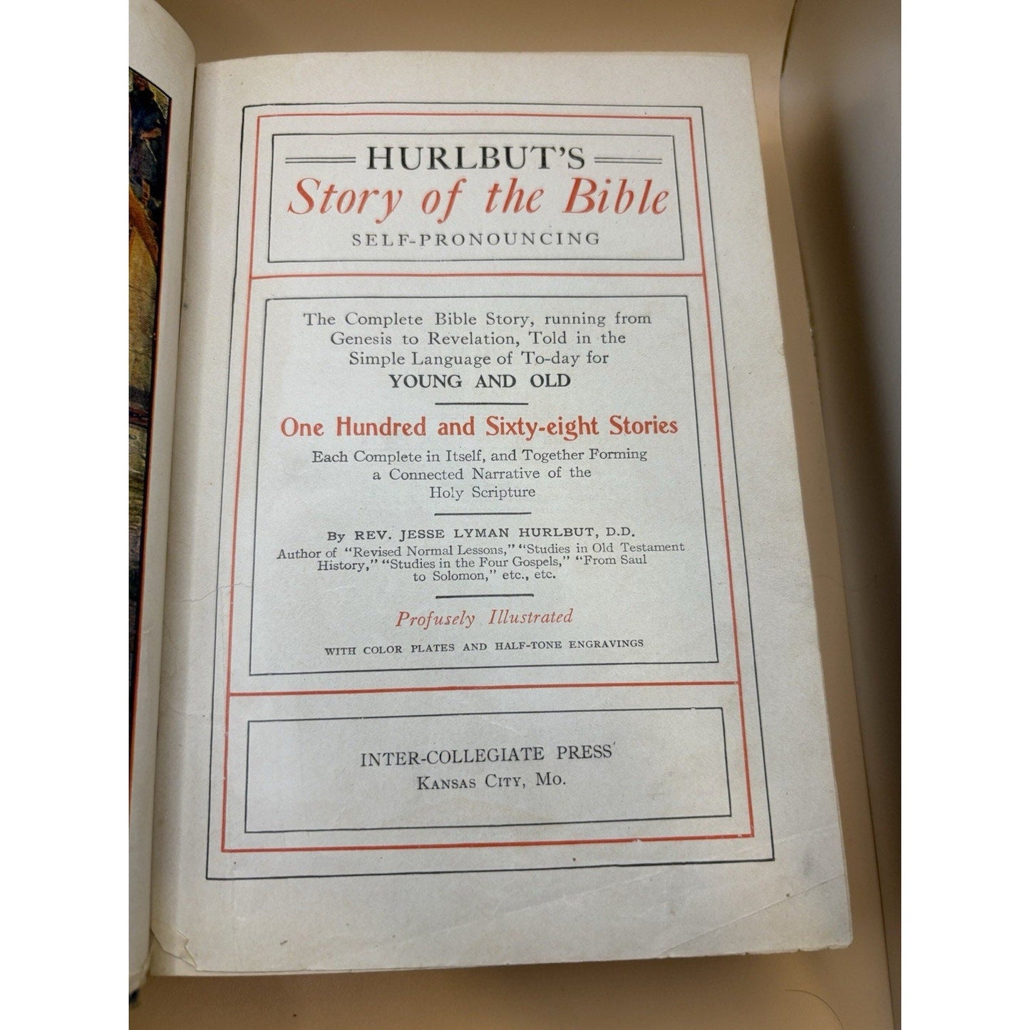 Hurlbut’s Story of the Bible 1904 Illustrated Antique Self - Pronouncing - Humphrey's Book Den