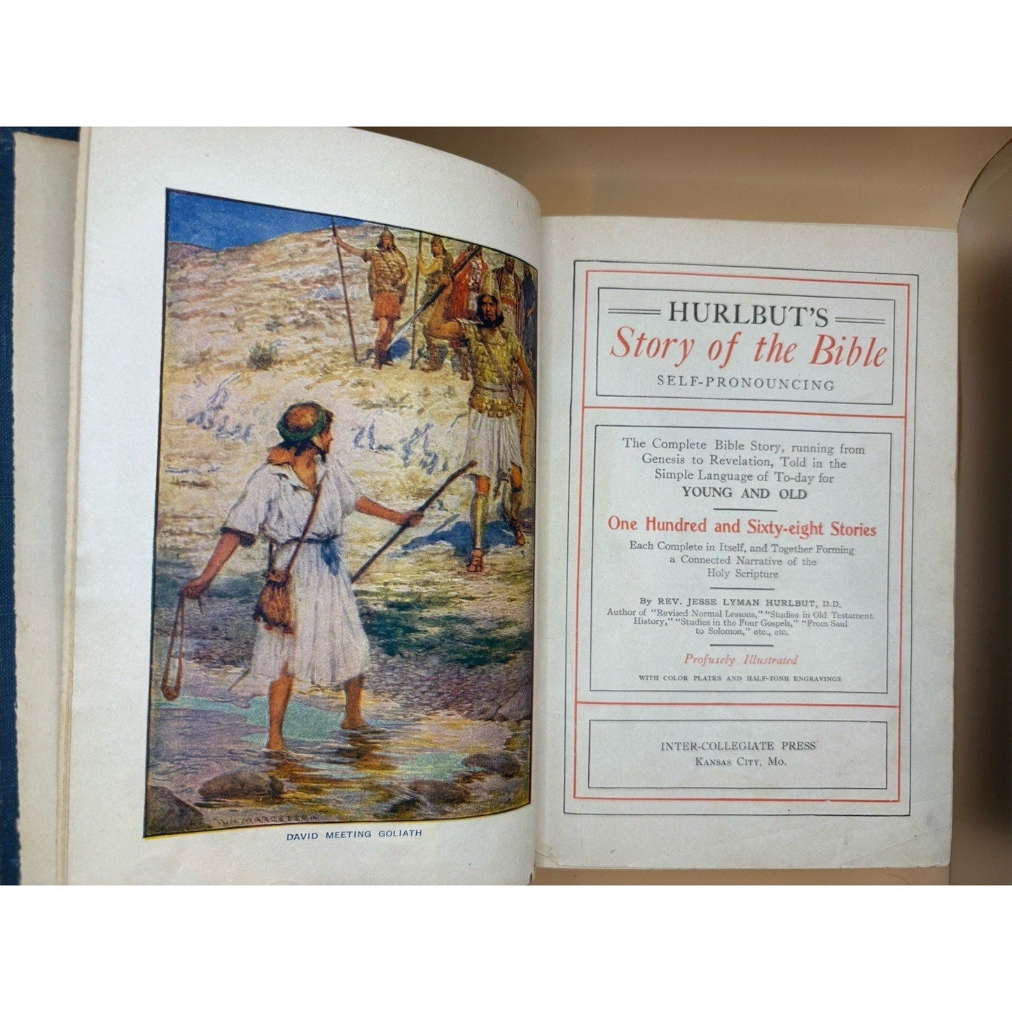 Hurlbut’s Story of the Bible 1904 Illustrated Antique Self - Pronouncing - Humphrey's Book Den