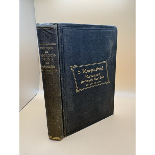 I Morgonstund Carl Swensson 1916 Swedish Devotional Book Gustaf Erikson - Humphrey's Book Den