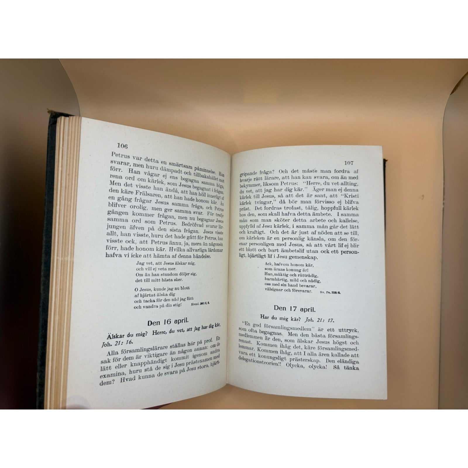I Morgonstund Carl Swensson 1916 Swedish Devotional Book Gustaf Erikson - Humphrey's Book Den