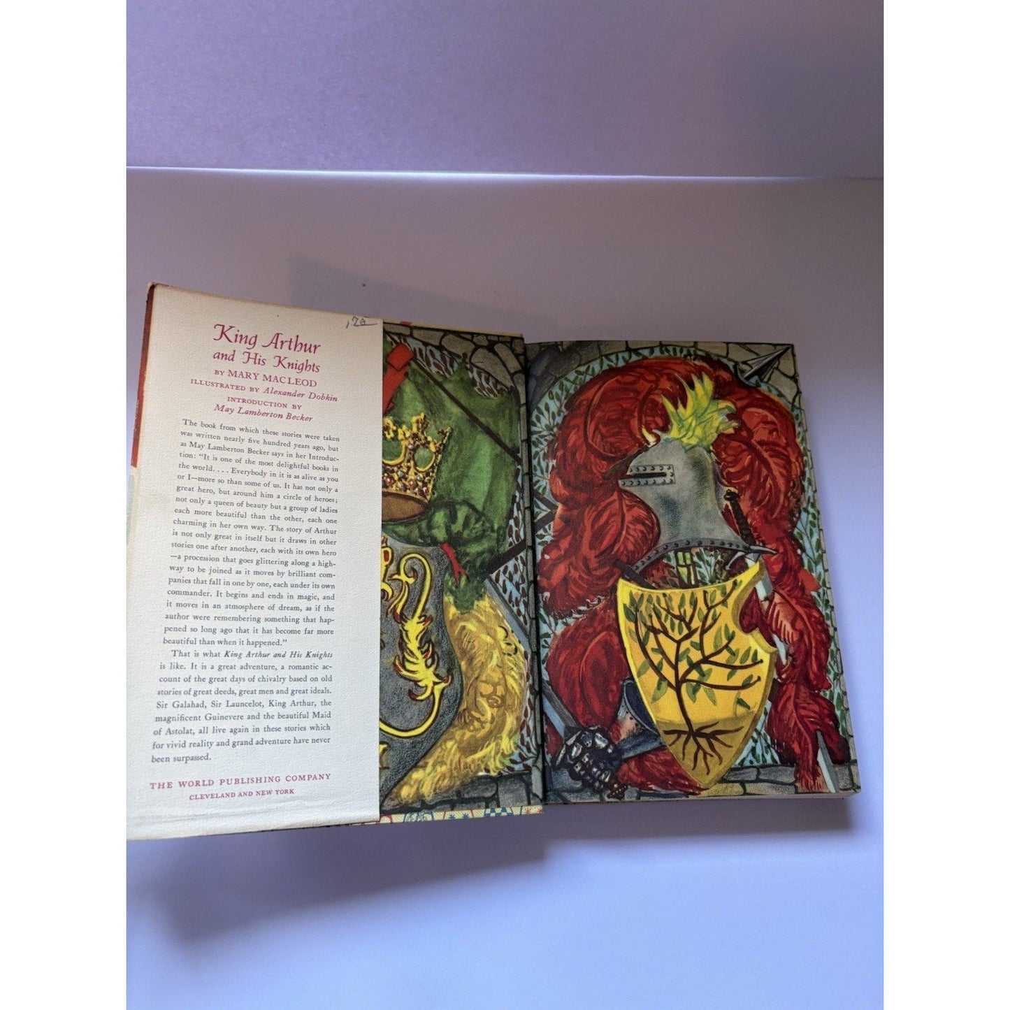 King Arthur and His Knights by Mary Macleod 1950, ILLUS, World Publishing - HCDJ - Humphrey's Book Den