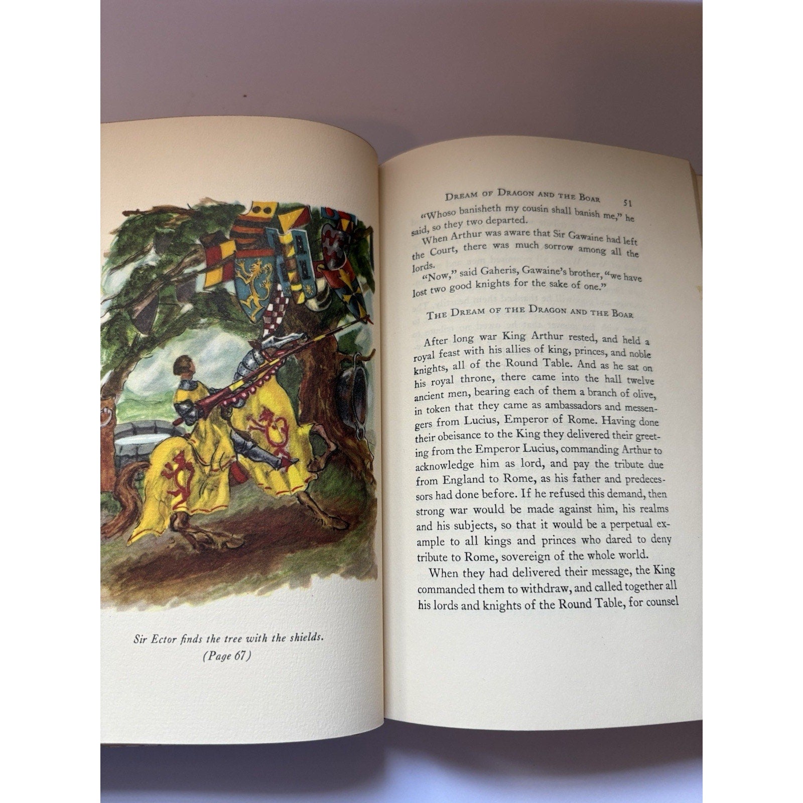 King Arthur and His Knights by Mary Macleod 1950, ILLUS, World Publishing - HCDJ - Humphrey's Book Den