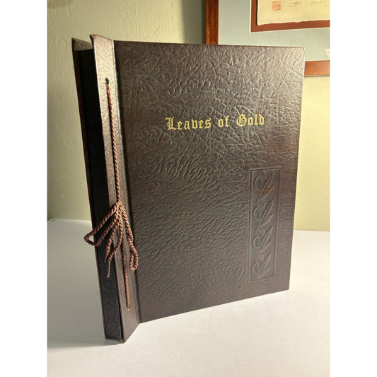 Leaves of Gold 1948 Revised Ed Coslett — Prayers Inspirational Verse HC - Humphrey's Book Den