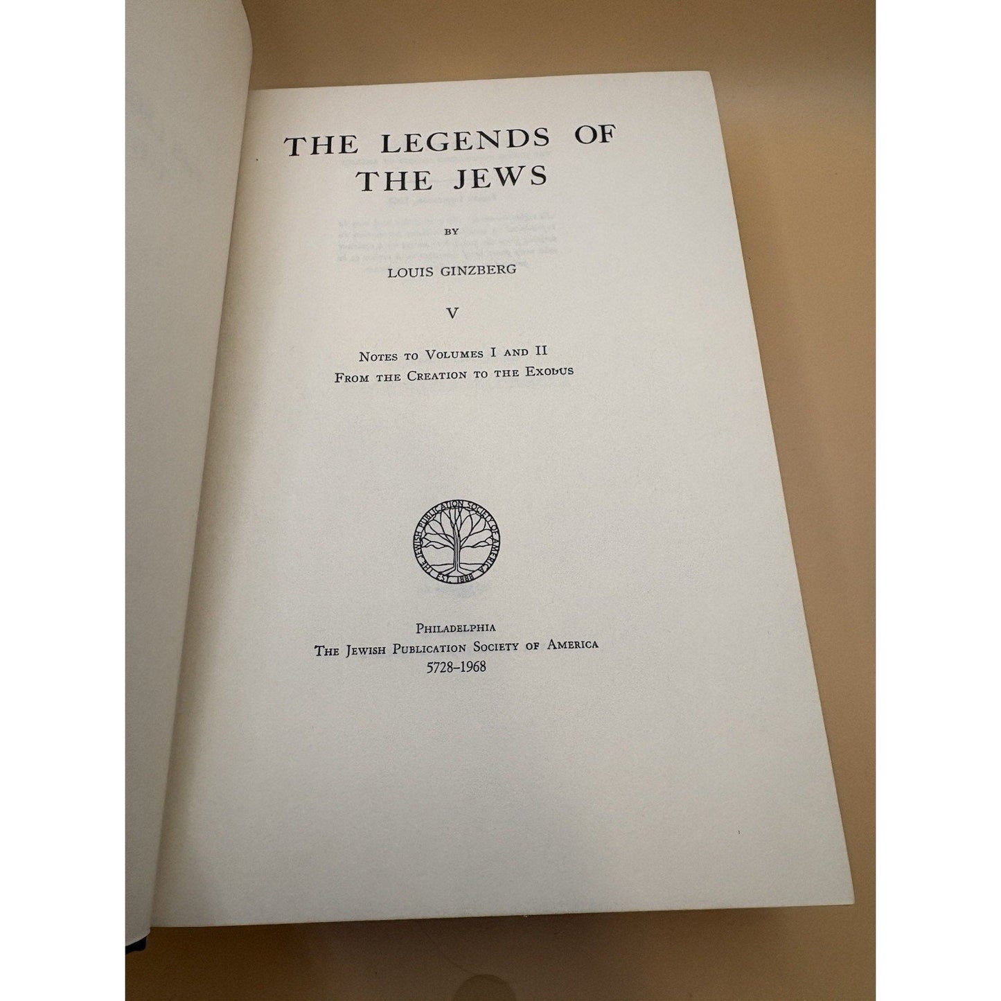 Legends of the Jews Ginzberg Volumes V VI VII Set of 3 JPS 1967 - 1968 - Humphrey's Book Den