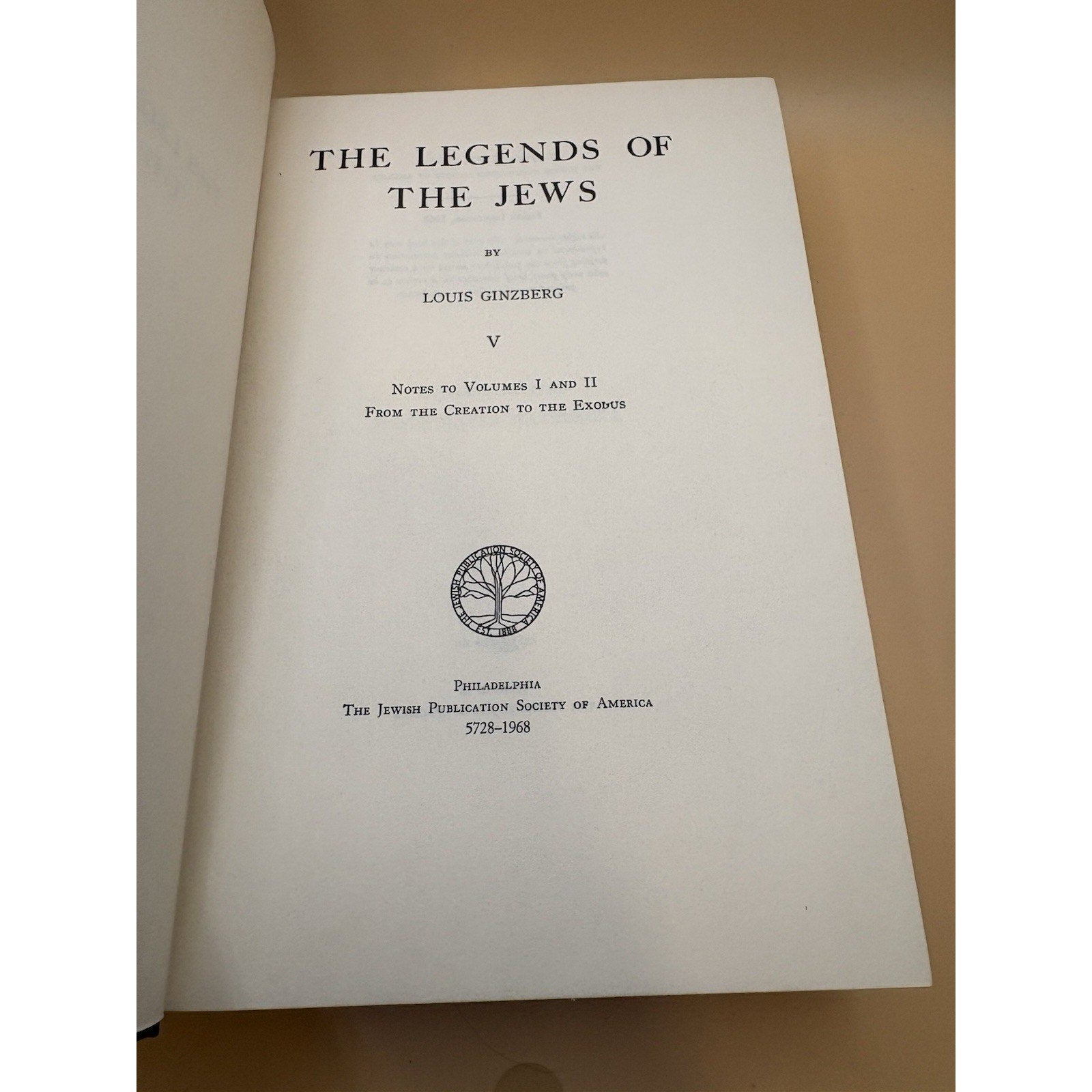 Legends of the Jews Ginzberg Volumes V VI VII Set of 3 JPS 1967 - 1968 - Humphrey's Book Den