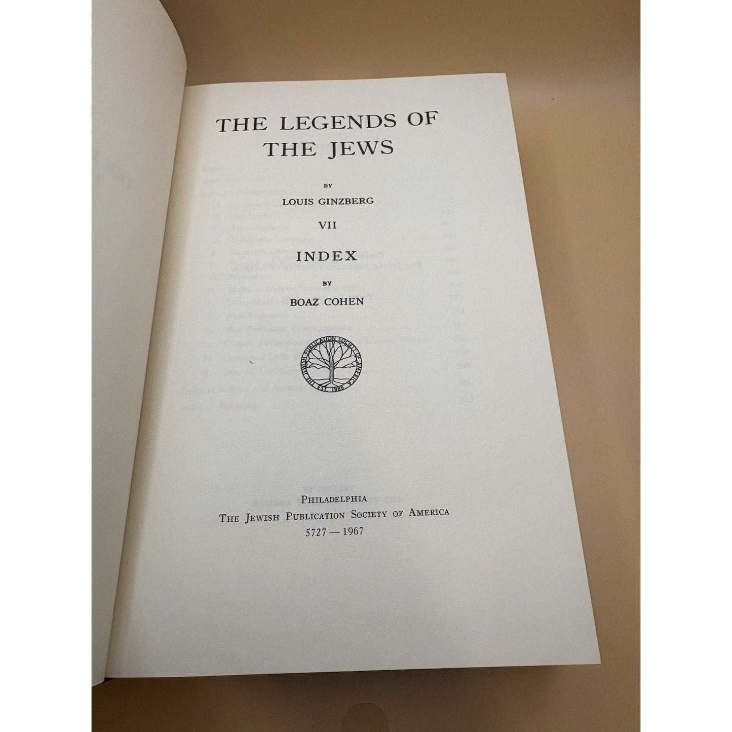 Legends of the Jews Ginzberg Volumes V VI VII Set of 3 JPS 1967 - 1968 - Humphrey's Book Den
