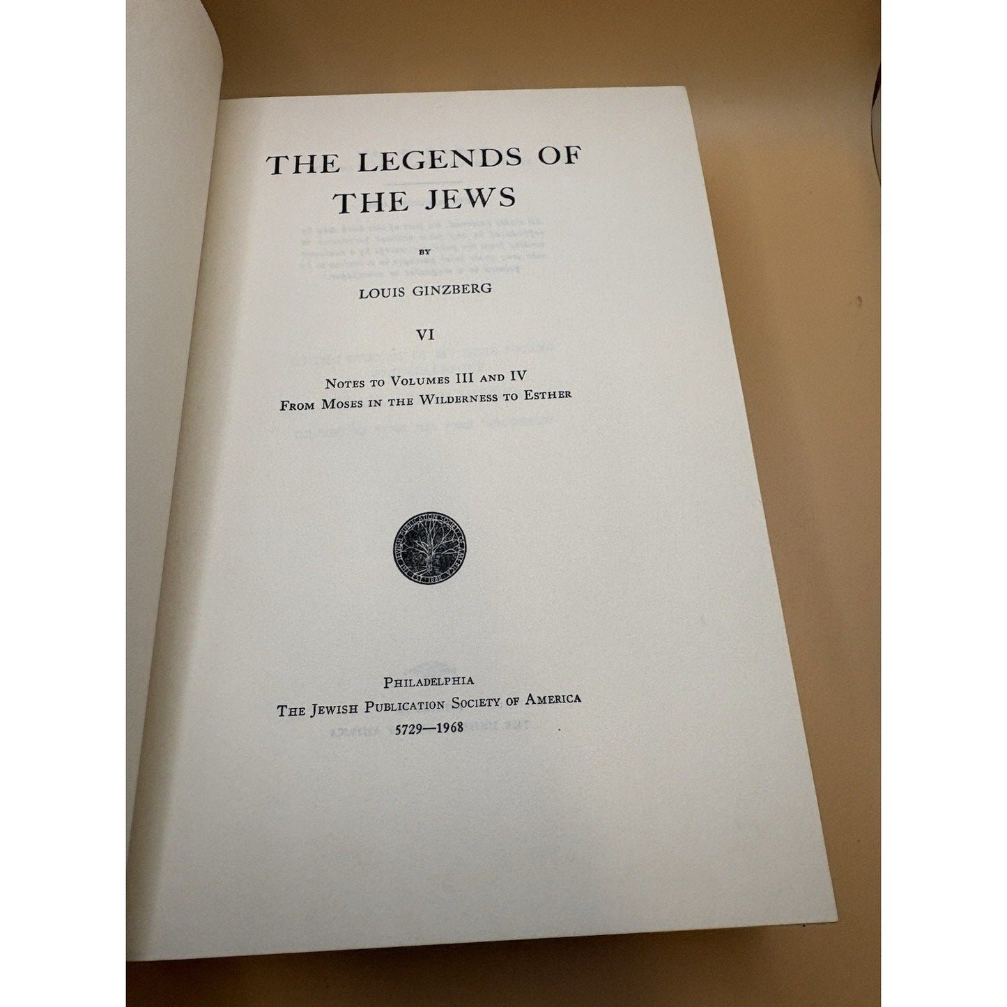 Legends of the Jews Ginzberg Volumes V VI VII Set of 3 JPS 1967 - 1968 - Humphrey's Book Den