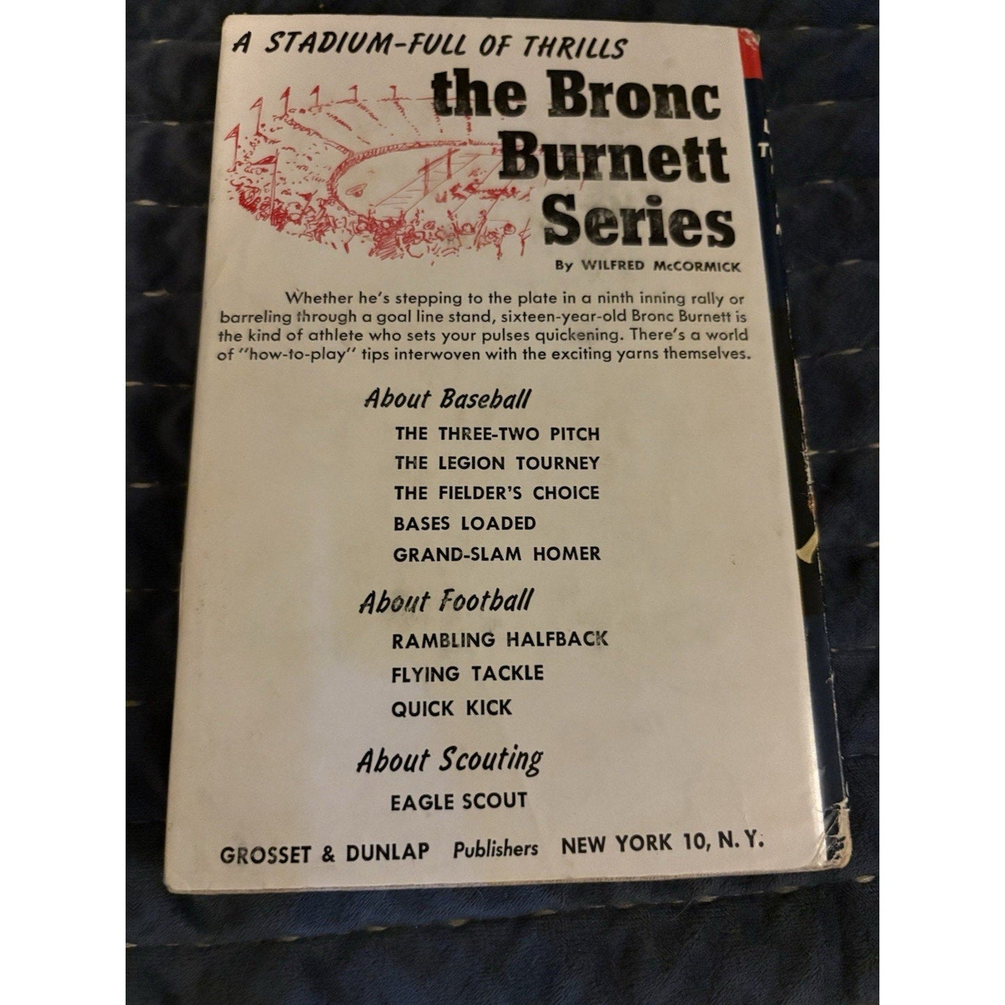 LEGION TOURNEY: A Bronc Burnett Story by Wilfred McCormick 1st Edition 1948 HC - Humphrey's Book Den