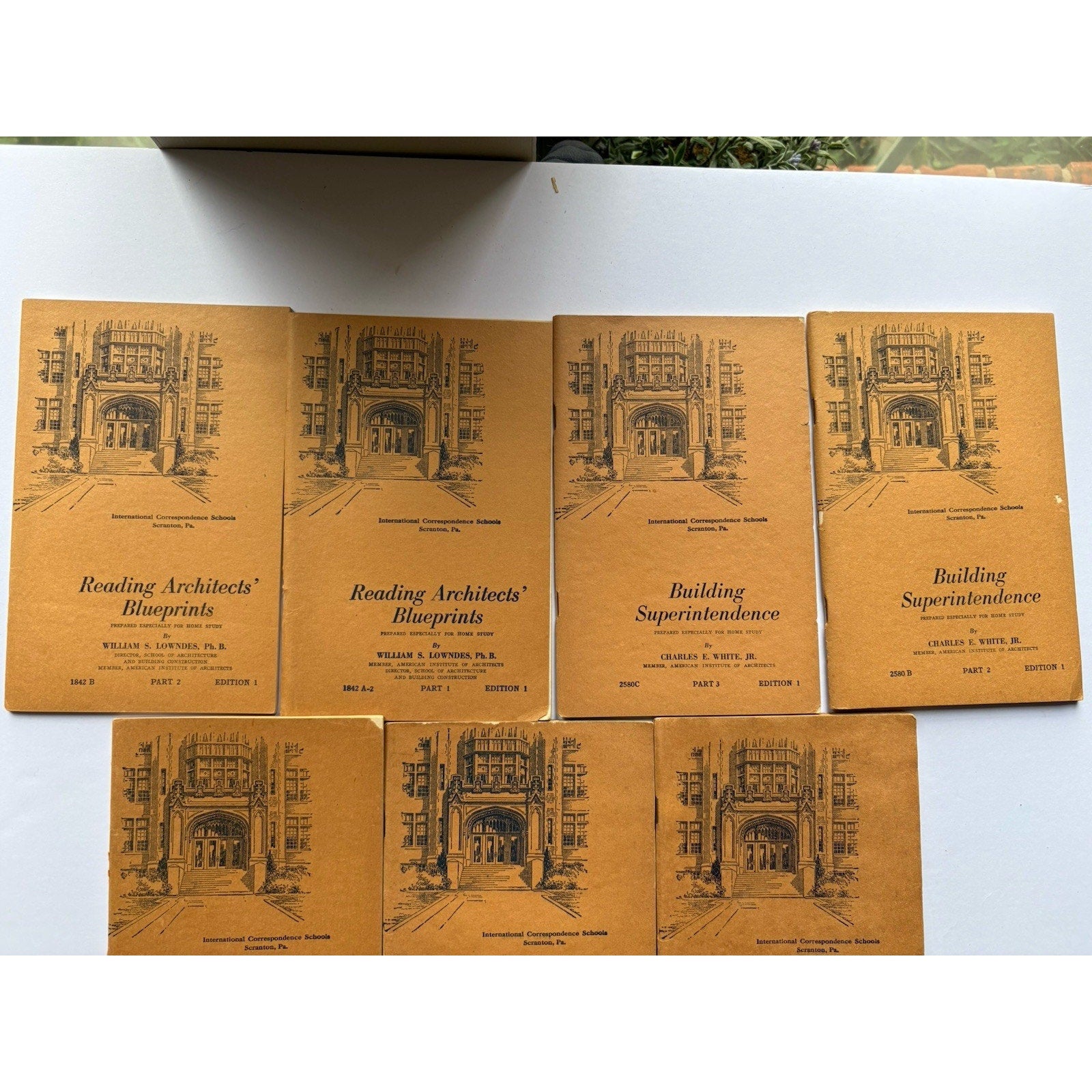 Lot of 14 ICS Architecture Construction Booklets 1940s Building Manuals Vintage - Humphrey's Book Den