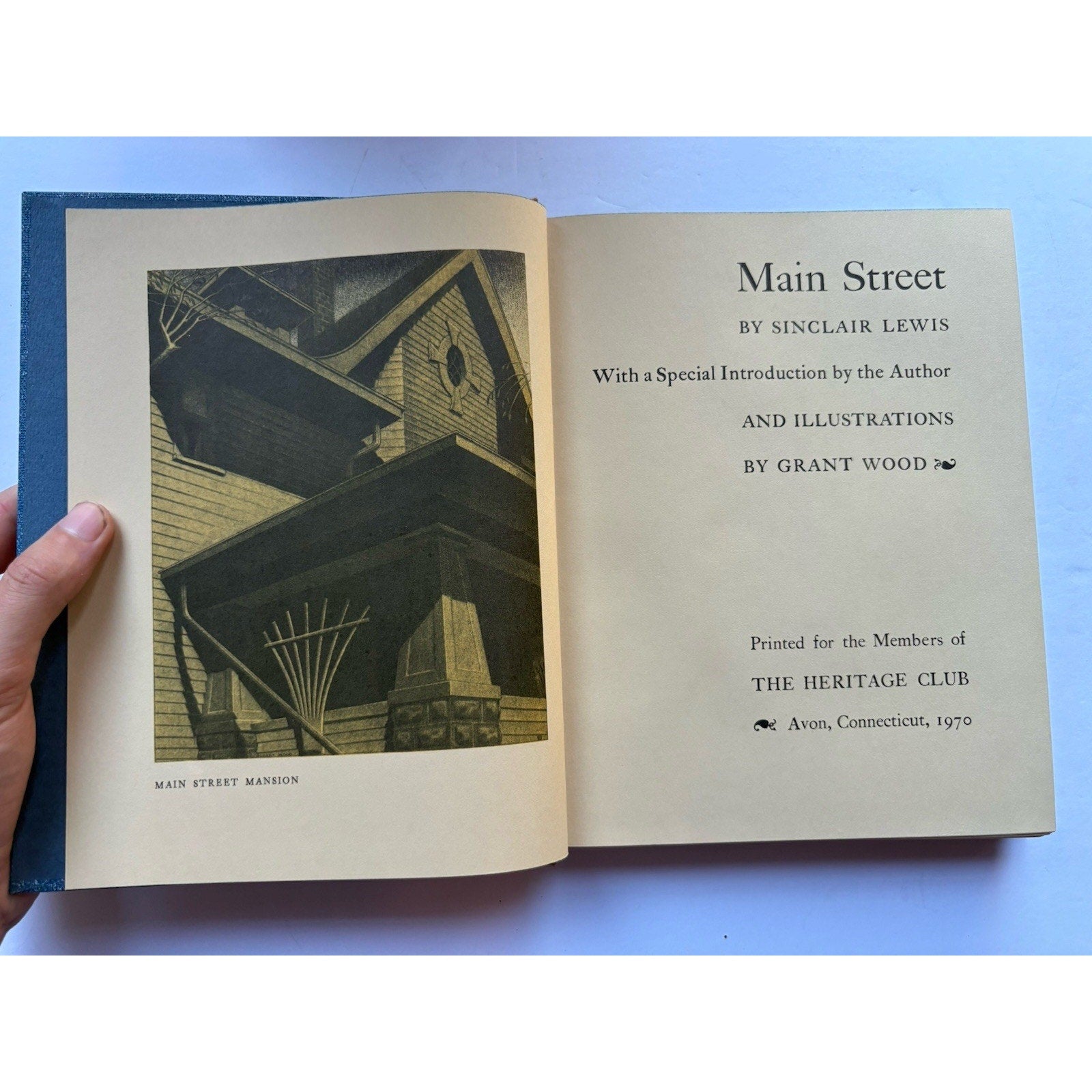 Main Street | by Sinclair Lewis | Heritage Press | 1965 | HC/SC | Sandglass - Humphrey's Book Den