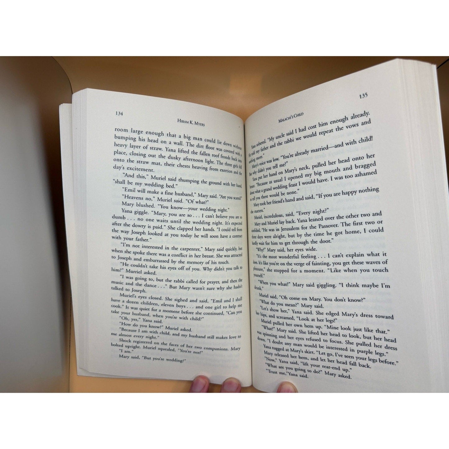 Malachi’s Child by Hiram K. Myers Hardcover 2005 Religious Historical Novel - Humphrey's Book Den