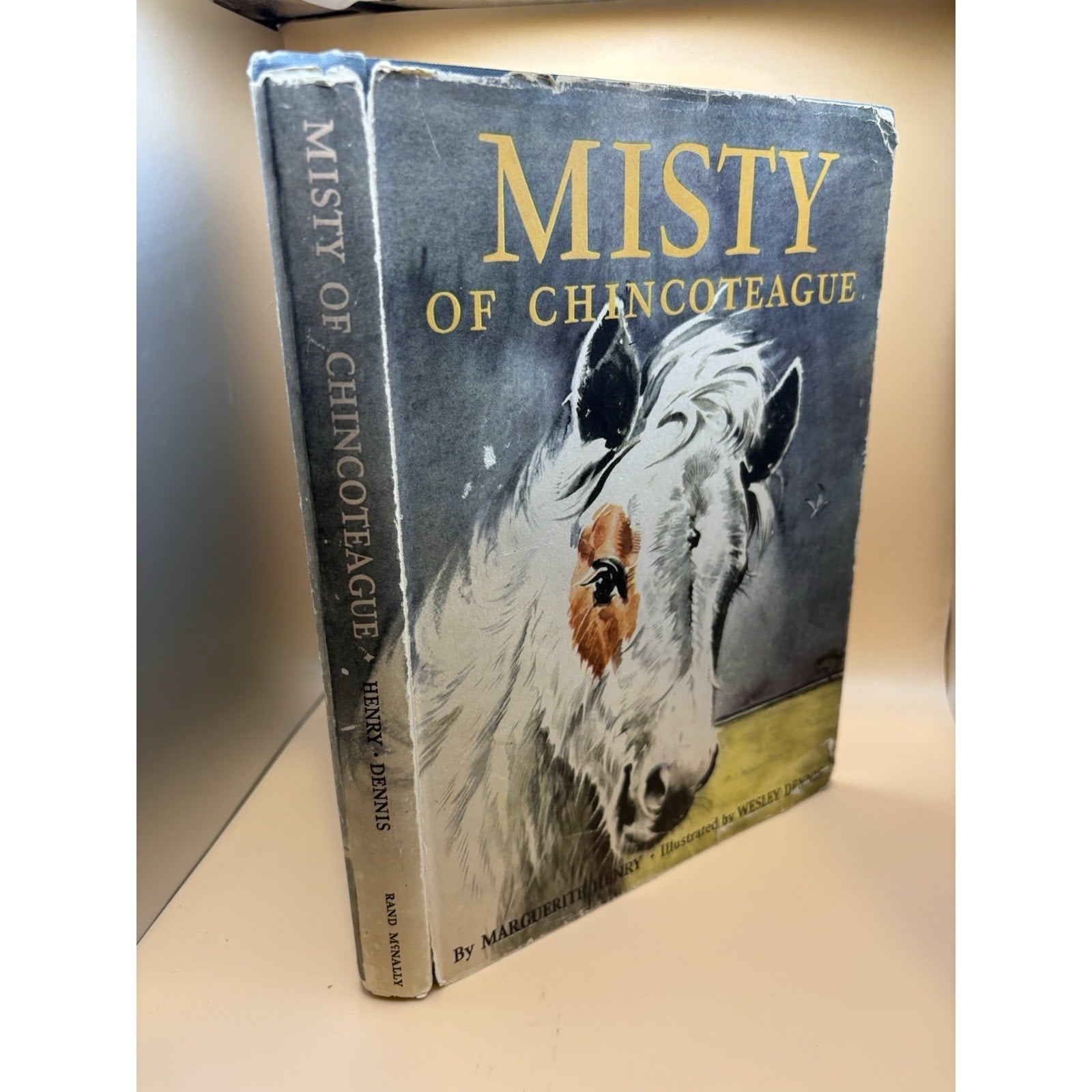 Misty of Chincoteague by Marguerite Henry; Wesley Dennis (Illus) HCDJ First Ed - Humphrey's Book Den