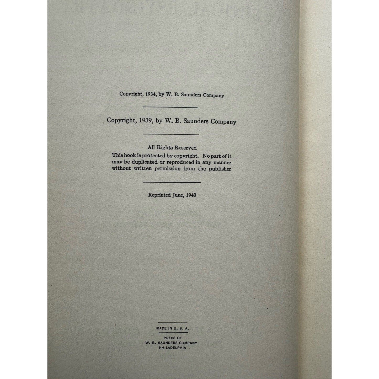 Modern Clinical Psychiatry Arthur P. Noyes 1940 Second Edition W.B. Saunders - Humphrey's Book Den