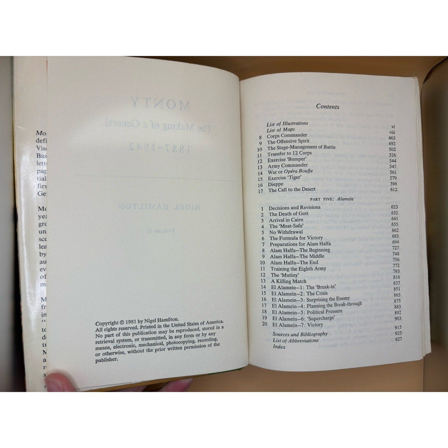 Monty Vol 1 & 2 Nigel Hamilton First Edition HC/DJ McGraw - Hill 1981 - Humphrey's Book Den