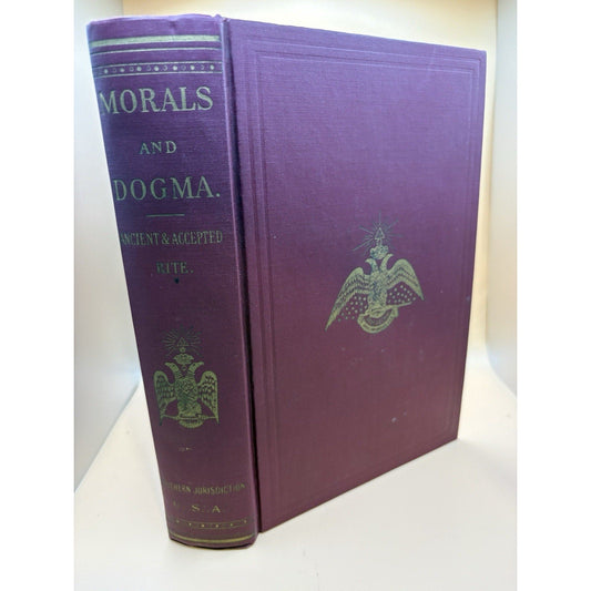 Morals and Dogma Scottish Rite Freemasonry 1960 Albert Pike Red Hardcover 33° - Humphrey's Book Den