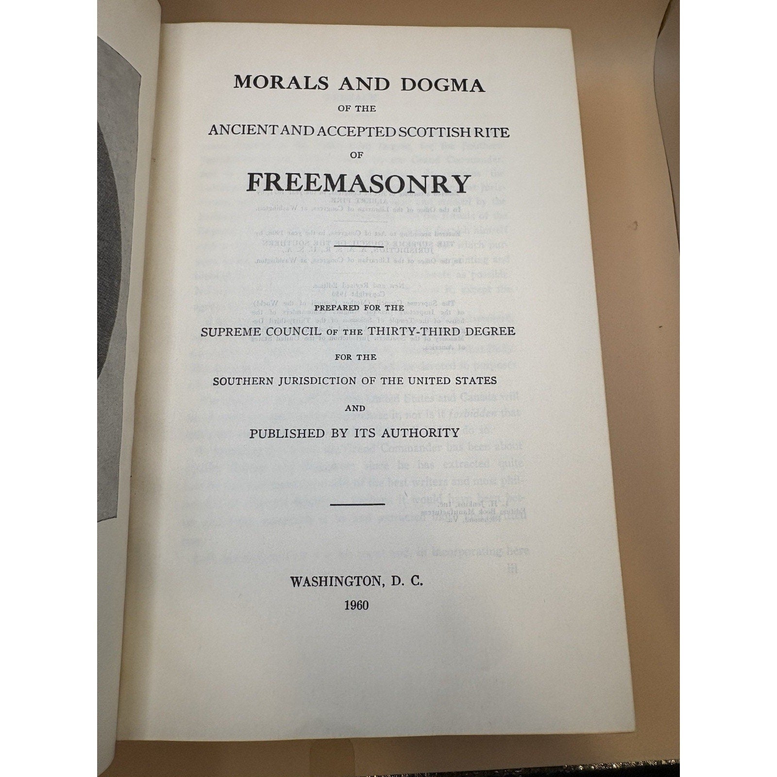 Morals and Dogma Scottish Rite Freemasonry 1960 Albert Pike Red Hardcover 33° - Humphrey's Book Den