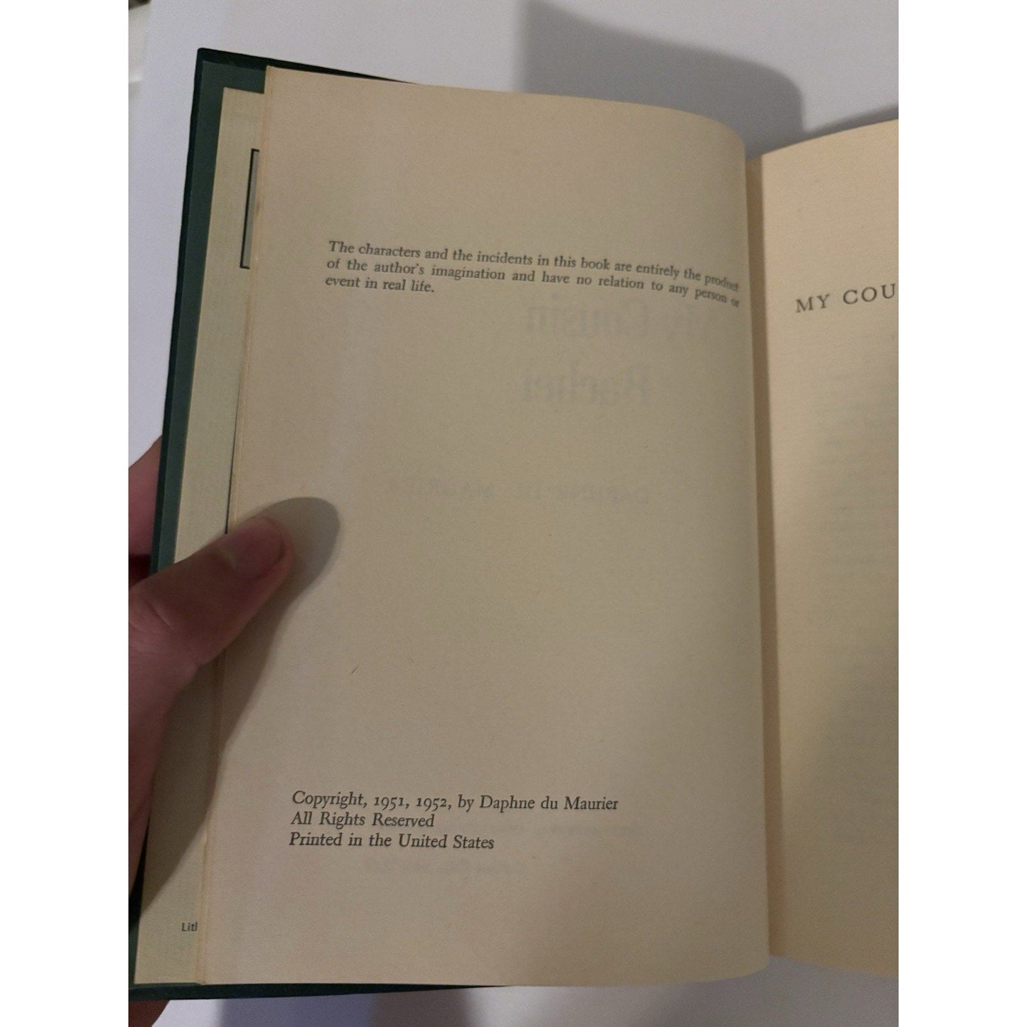 MY COUSIN RACHEL by Daphne Du Maurier ICL International Collectors Library 1952 - Humphrey's Book Den