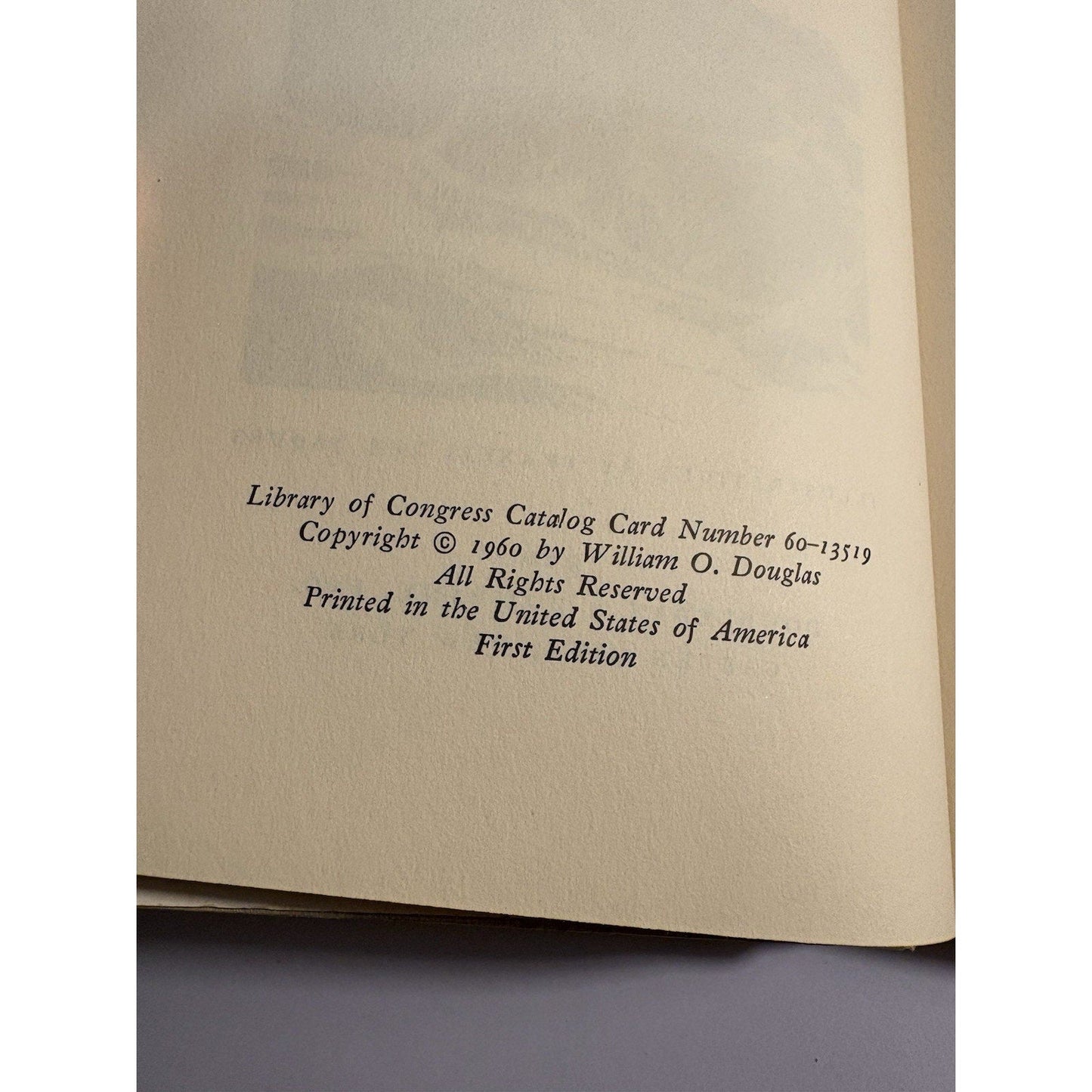 My Wilderness The Pacific West – William O. Douglas 1960 First Edition HC DJ - Humphrey's Book Den