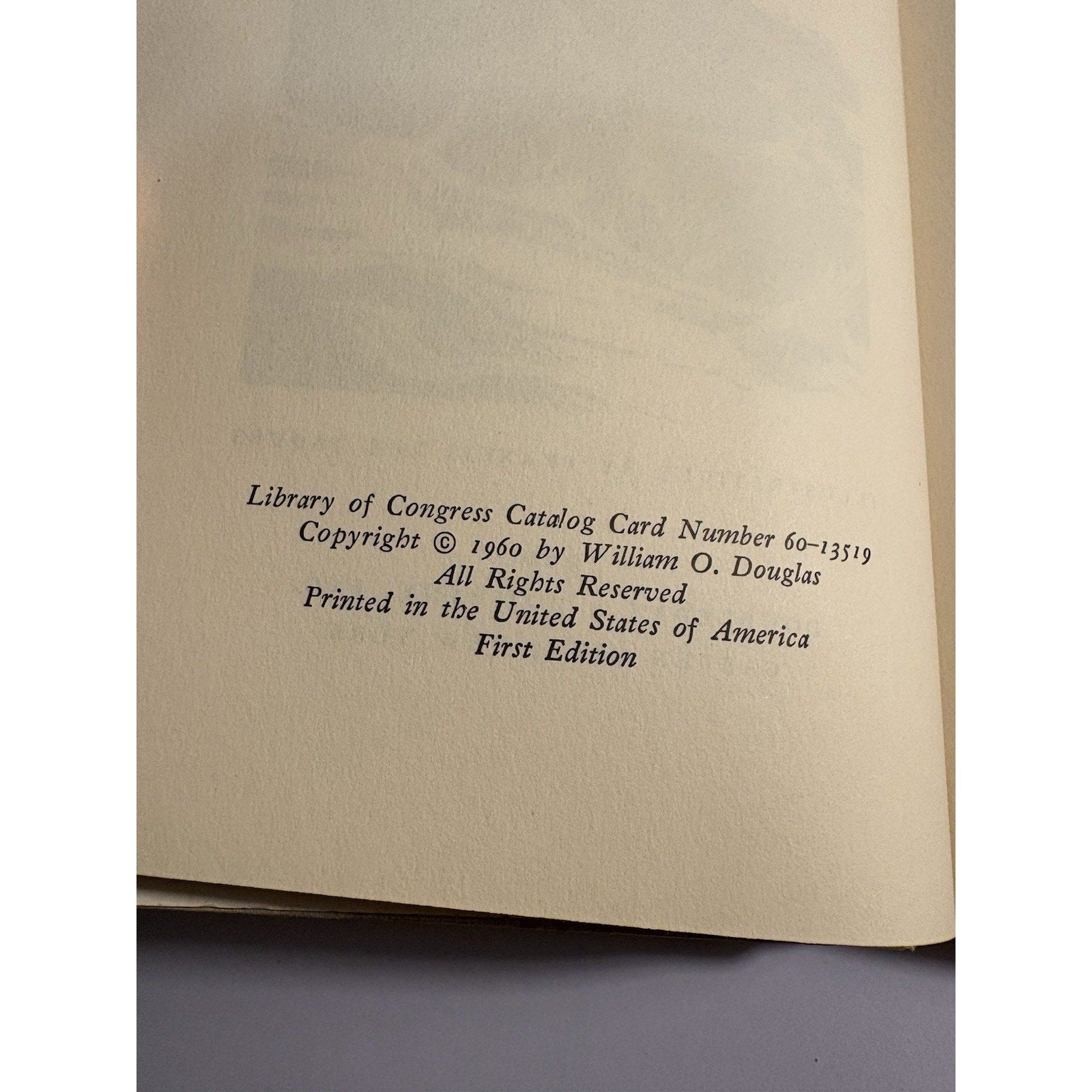 My Wilderness The Pacific West – William O. Douglas 1960 First Edition HC DJ - Humphrey's Book Den