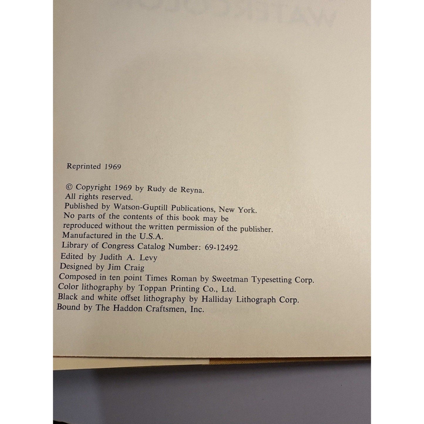 Painting in Opaque Watercolor by Rudy de Reyna 1969 Art Instruction - Humphrey's Book Den