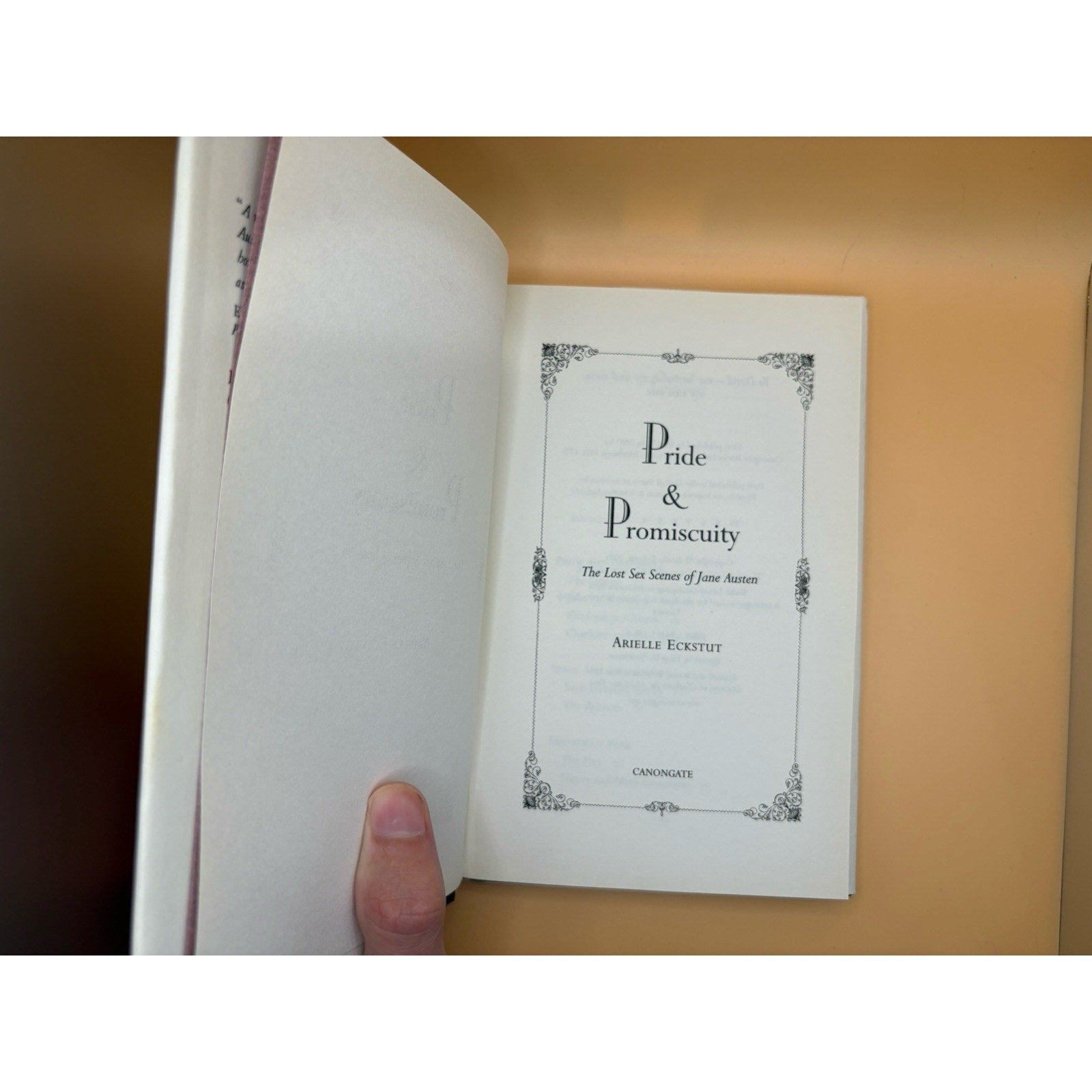 Pride and Promiscuity Arielle Eckstut HC DJ Jane Austen Parody CanonGate - Humphrey's Book Den