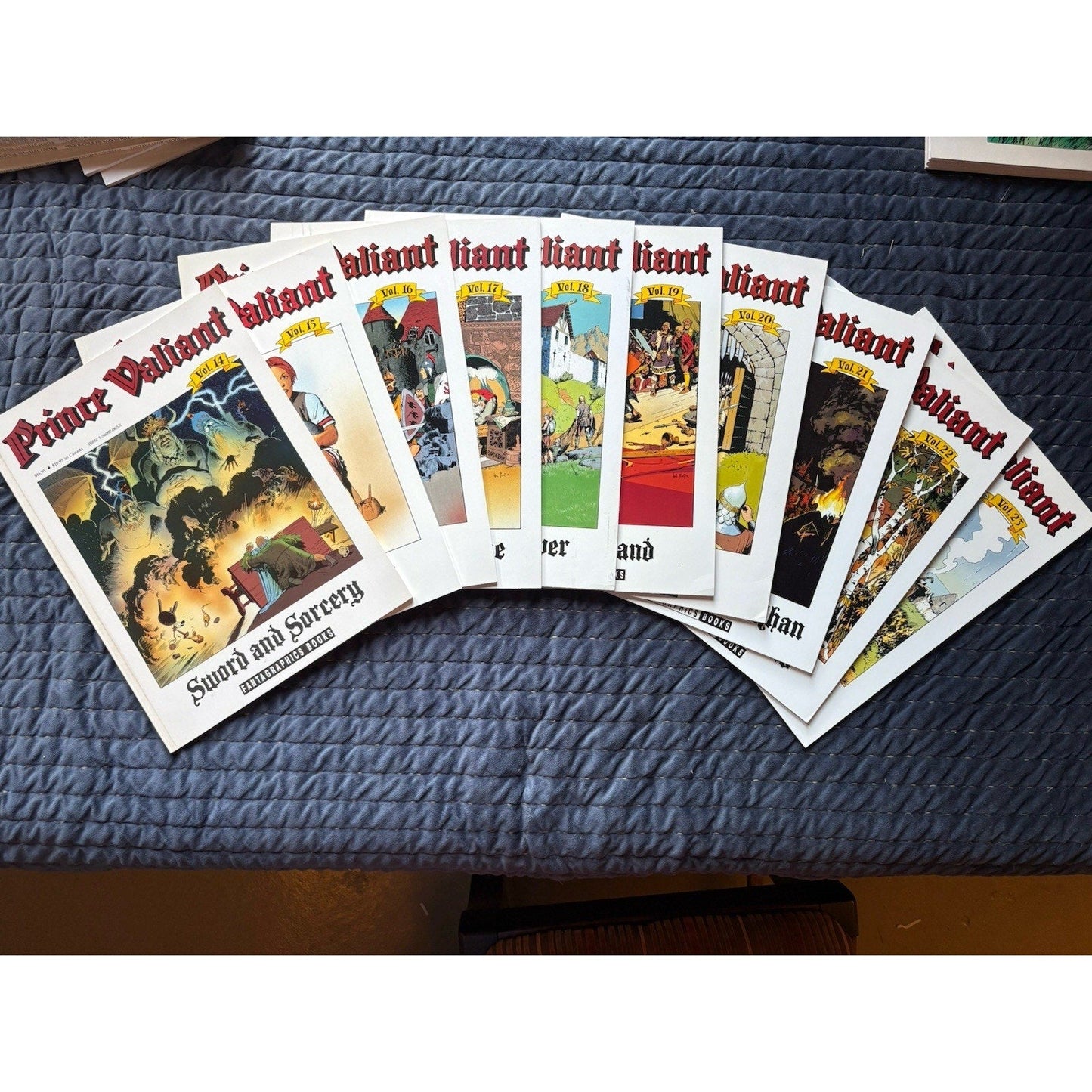 Prince Valiant Fantagraphics Book Lot Softcover Vol. 14 - 23 1991 First Ed, 1st Pr - Humphrey's Book Den