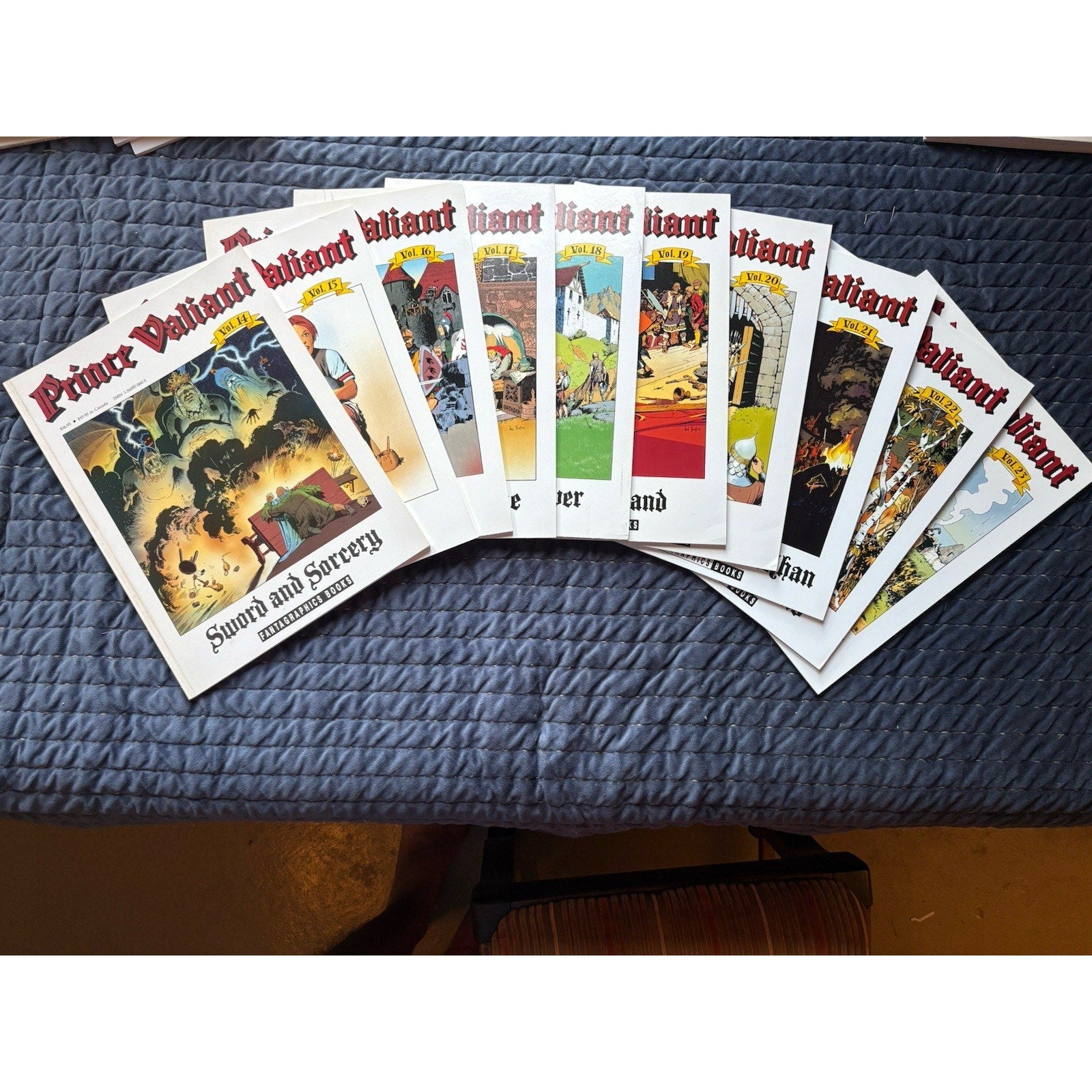 Prince Valiant Fantagraphics Book Lot Softcover Vol. 14 - 23 1991 First Ed, 1st Pr - Humphrey's Book Den