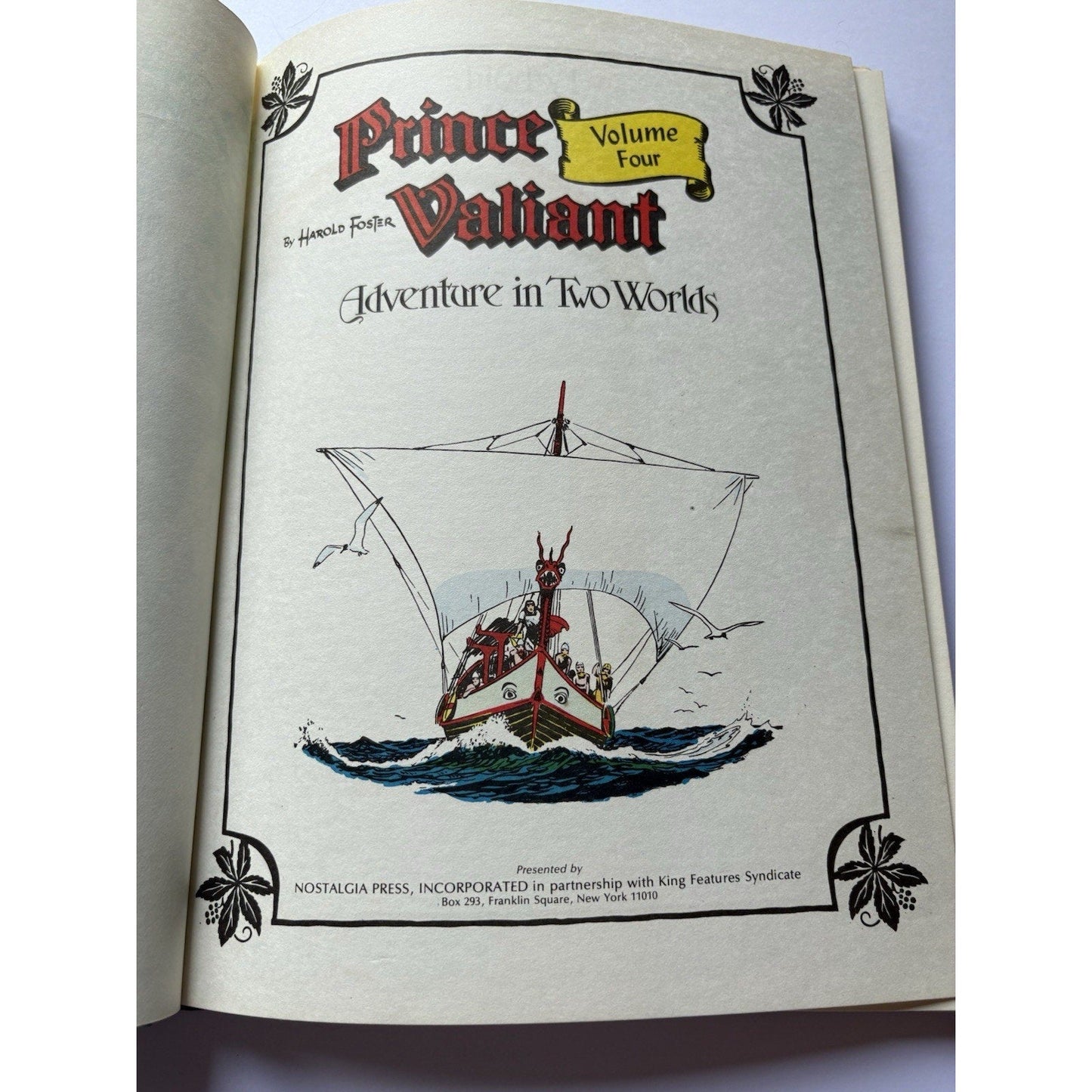 Prince Valiant Vol. 4: Adventures In Two Worlds By Hal Foster HC DJ 1978 - Humphrey's Book Den