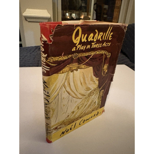 Quadrille – Noël Coward – Heinemann 1952 1st Edition HCDJ Three Acts In One - Humphrey's Book Den