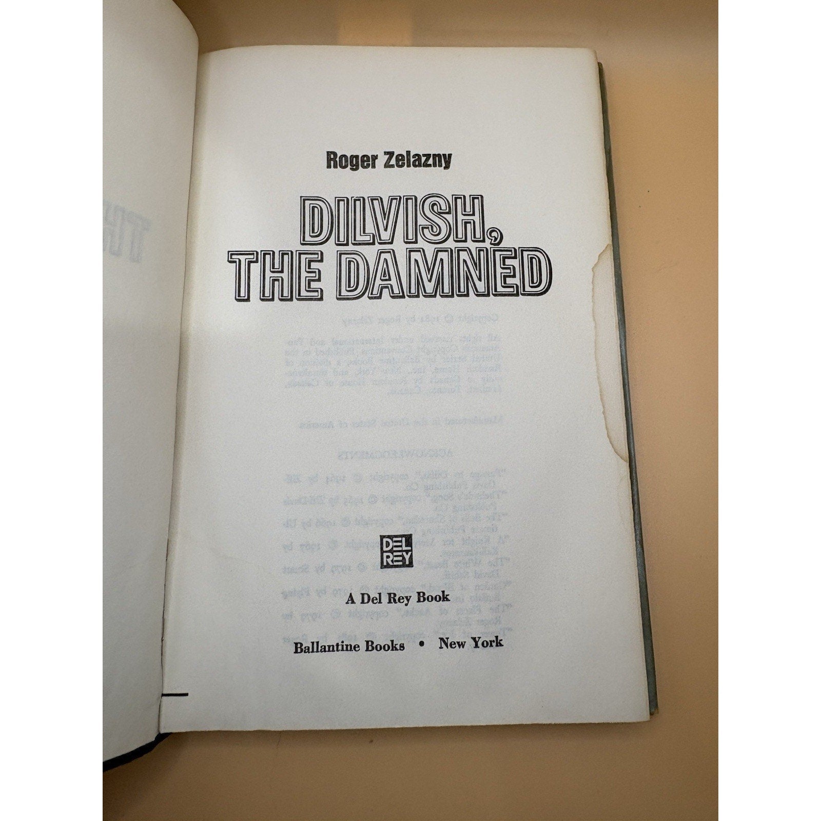 Roger Zelazny HC Lot (7) Madwand Unicorn Variations Trumps of Doom w/DJ - Humphrey's Book Den