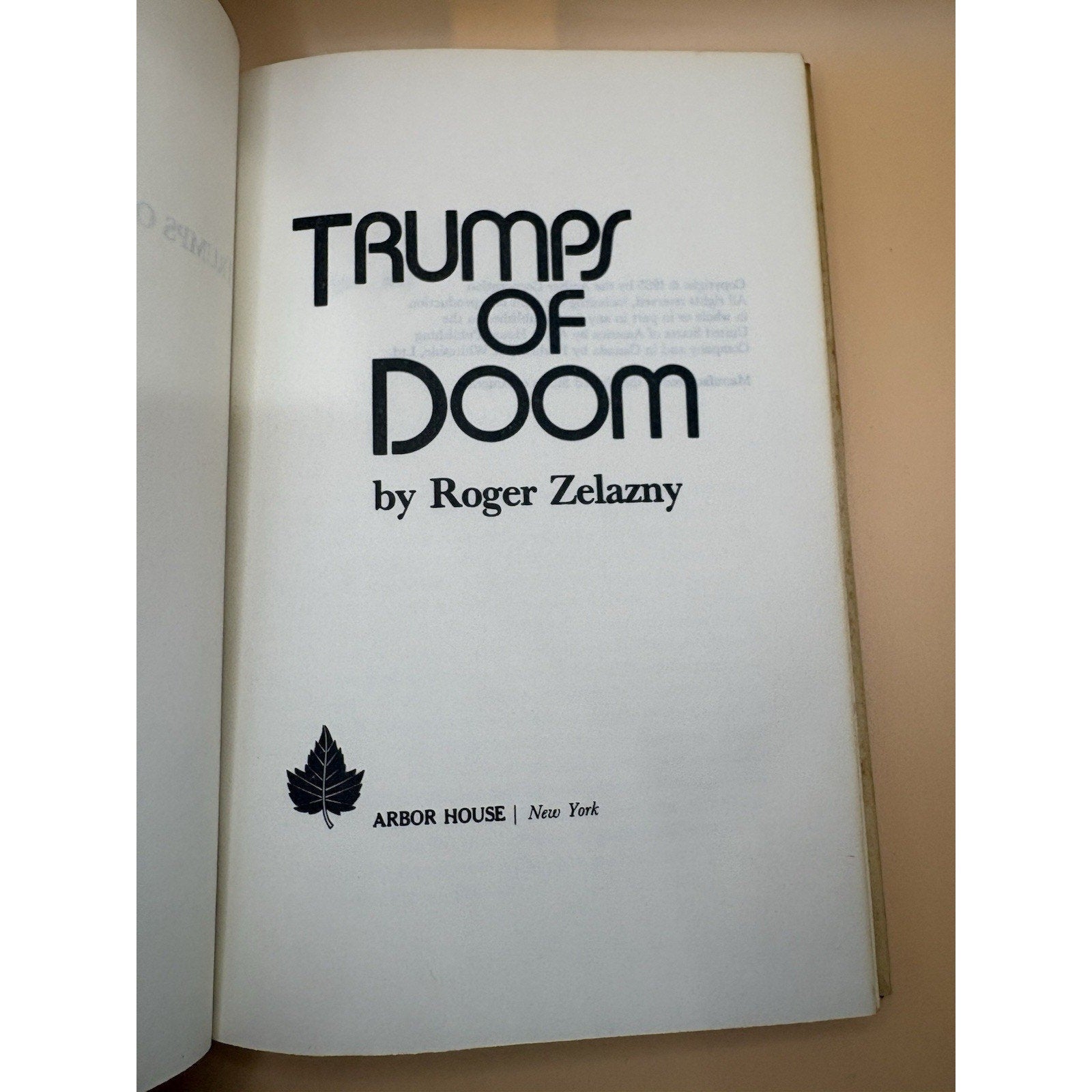 Roger Zelazny HC Lot (7) Madwand Unicorn Variations Trumps of Doom w/DJ - Humphrey's Book Den