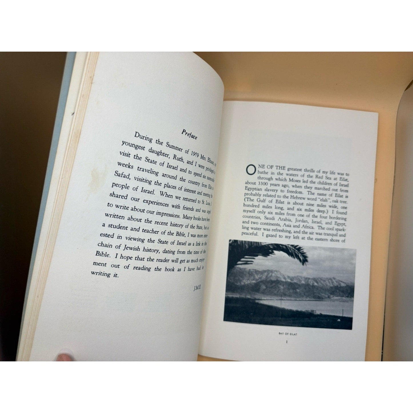 Signed 1962 Pilgrimage to the Land of the Bible Jacob M. Elbaum First Edition - Humphrey's Book Den