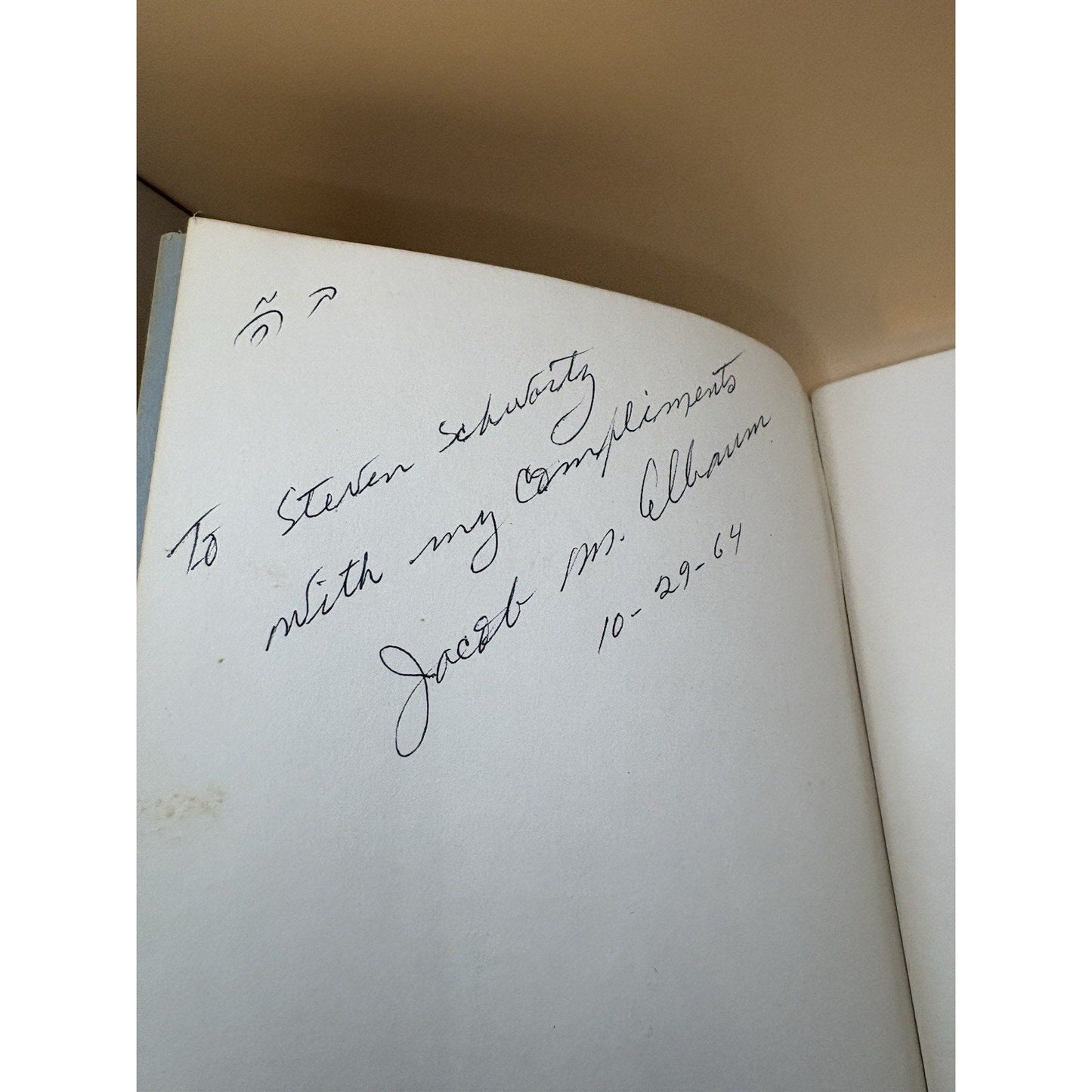 Signed 1962 Pilgrimage to the Land of the Bible Jacob M. Elbaum First Edition - Humphrey's Book Den