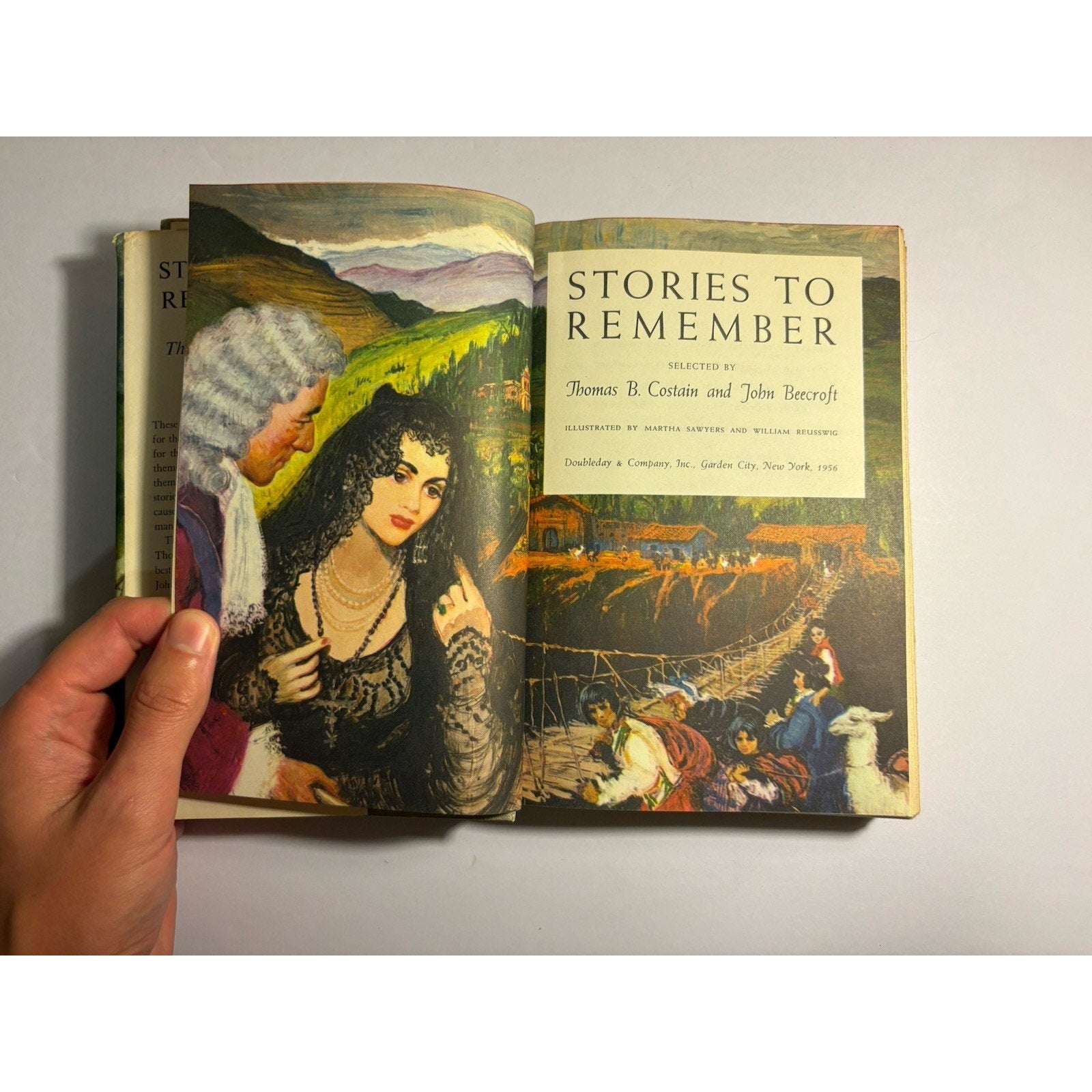 Stories to Remember – COMPLETE 2 - Volume Set (1956 Doubleday HC w/DJ) - Humphrey's Book Den