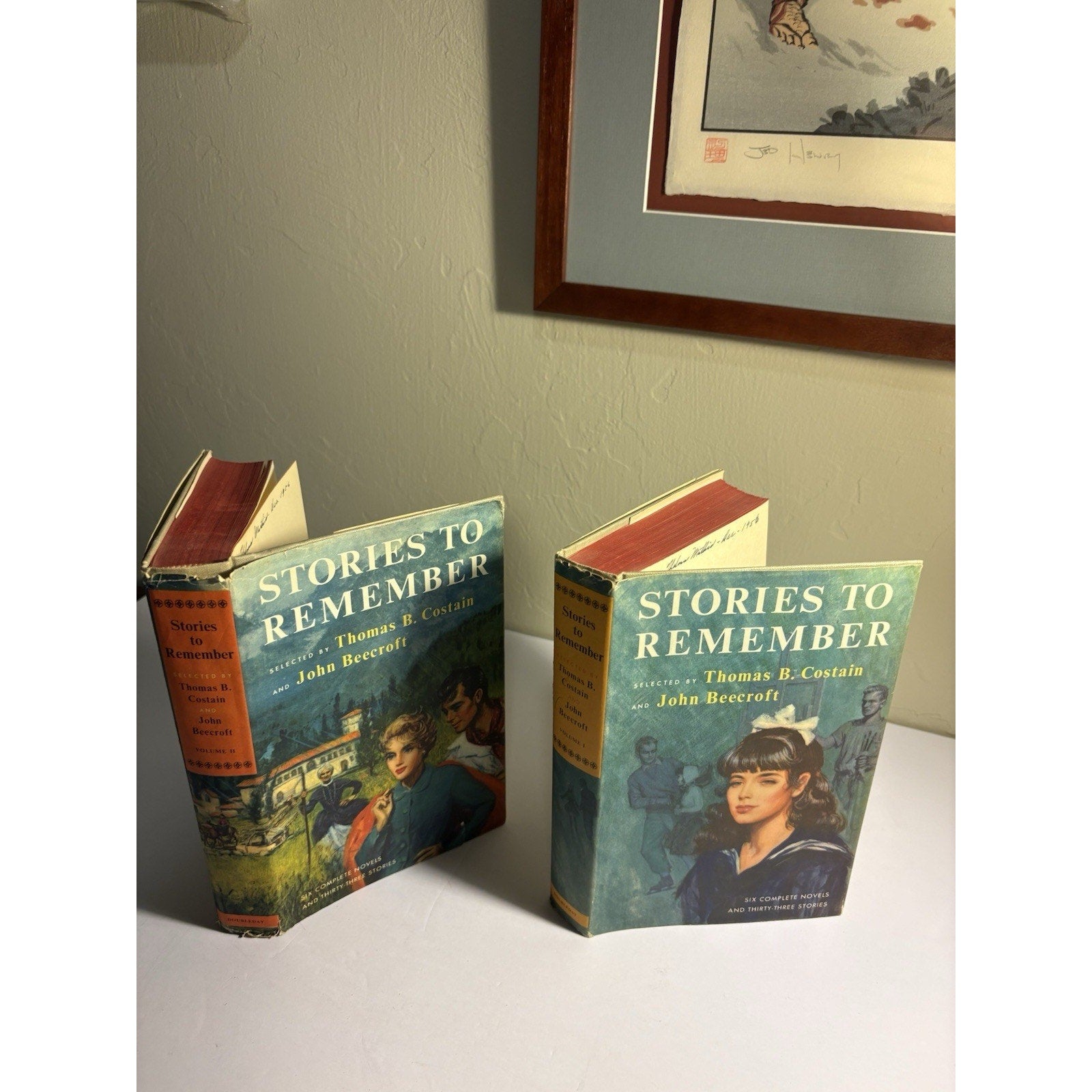 Stories to Remember – COMPLETE 2 - Volume Set (1956 Doubleday HC w/DJ) - Humphrey's Book Den