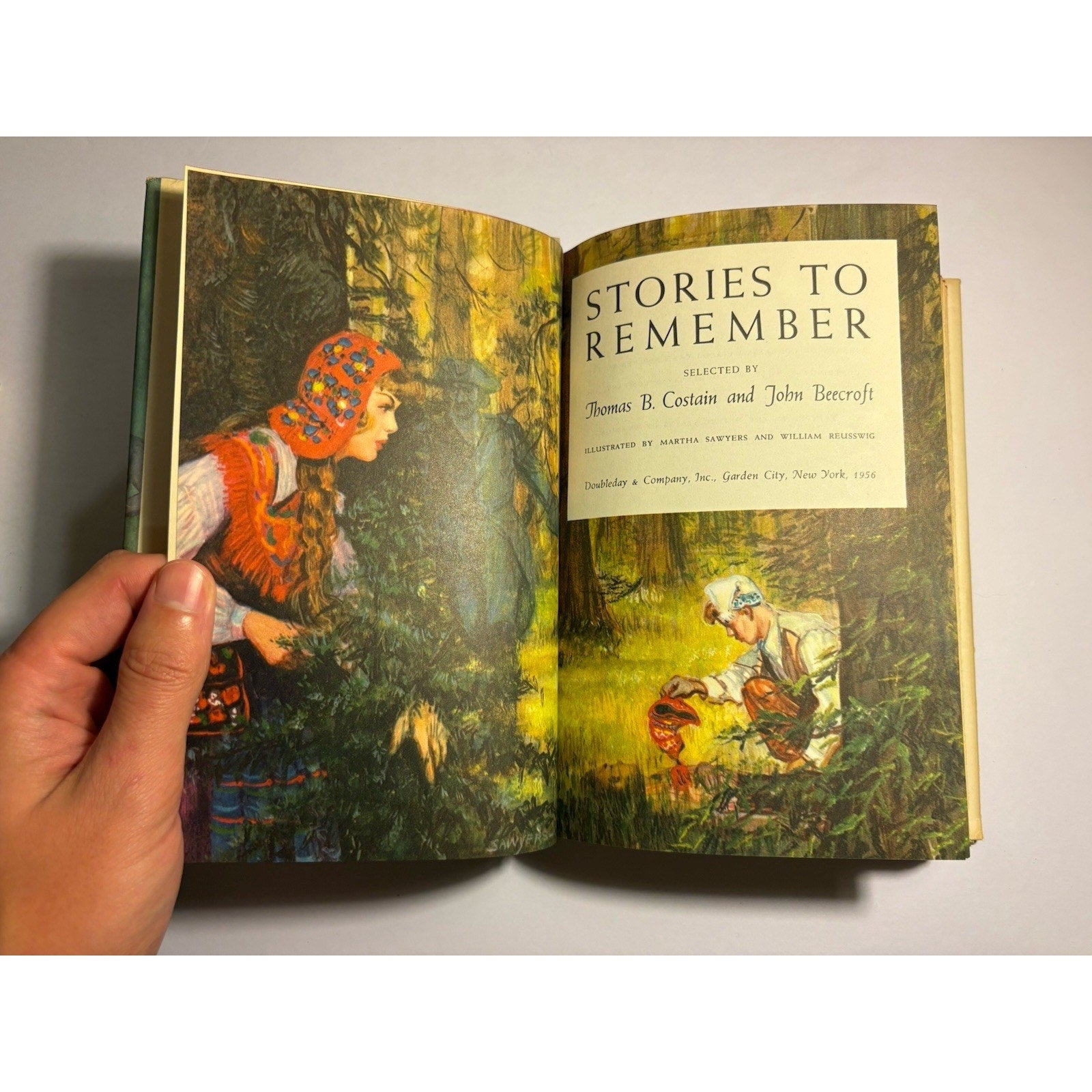Stories to Remember – COMPLETE 2 - Volume Set (1956 Doubleday HC w/DJ) - Humphrey's Book Den