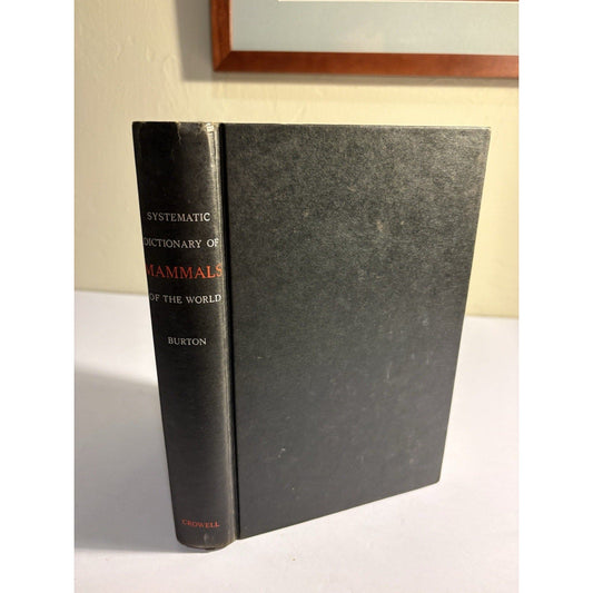 SYSTEMATIC DICTIONARY OF MAMMALS OF THE WORLD, 1962 1st Edition, Illustrated - Humphrey's Book Den