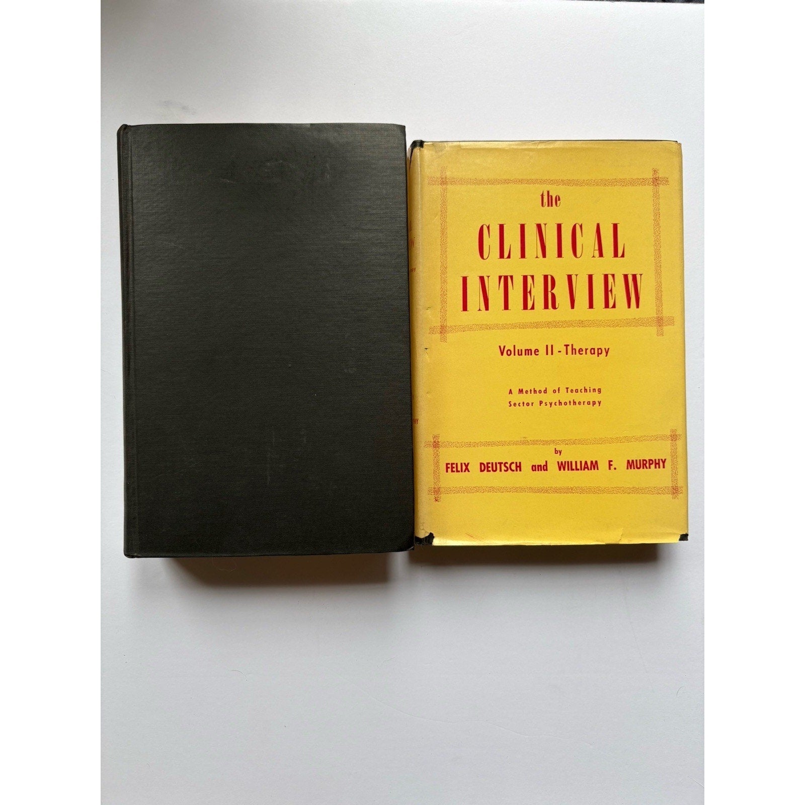 The Clinical Interview by Felix Deutsch; William F. Murphy HC First Edition - Humphrey's Book Den