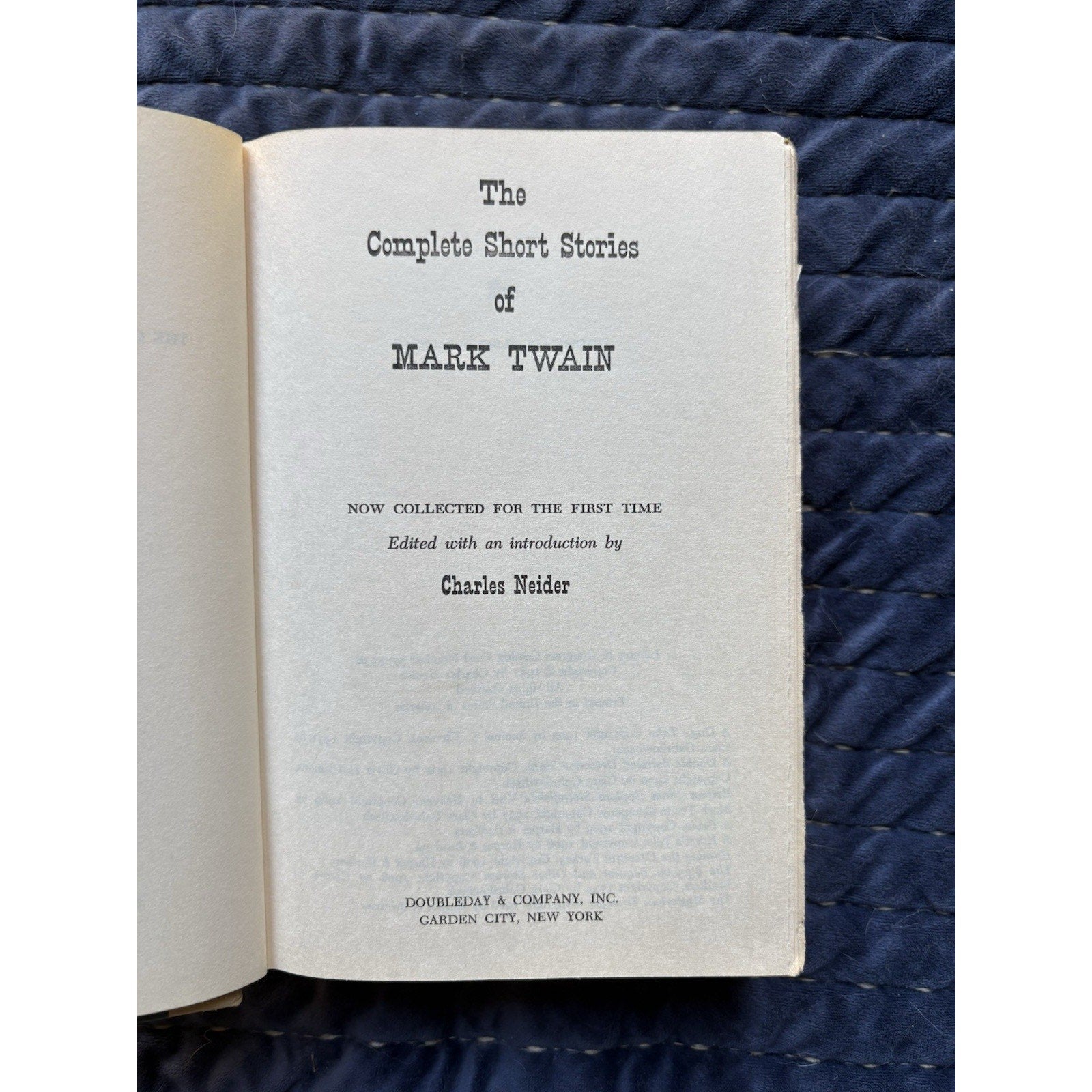 The Complete Short Stories of Mark Twain – Charles Neider Ed. 1957 HC/DJ - Humphrey's Book Den