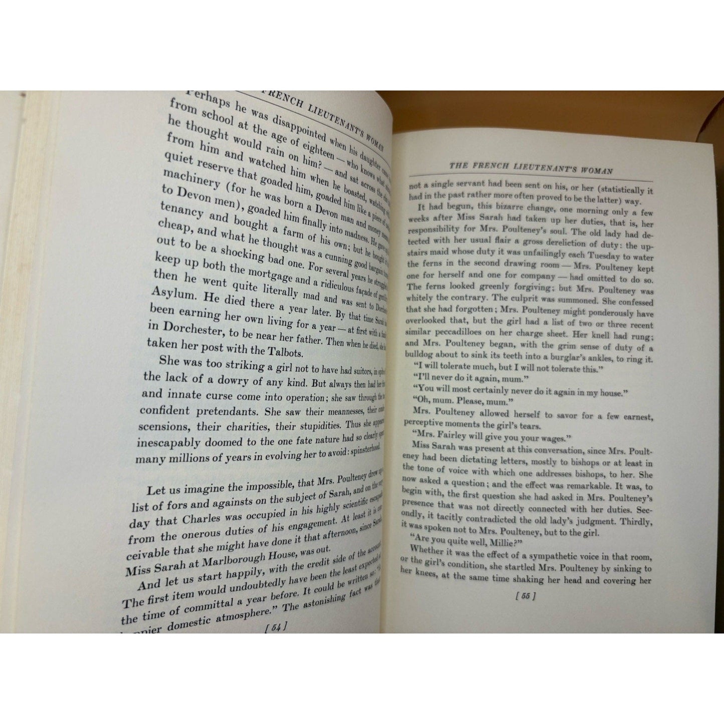 The French Lieutenant's Woman John Fowles 1969 HC/DJ 1st Ed Unclipped - Humphrey's Book Den