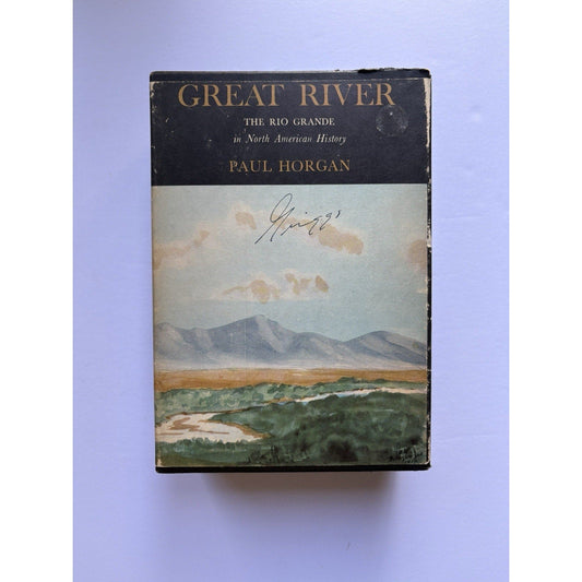The Great River Paul Horgan 1954 1st Edition 2 Vol Set Rinehart Pulitzer Winner - Humphrey's Book Den