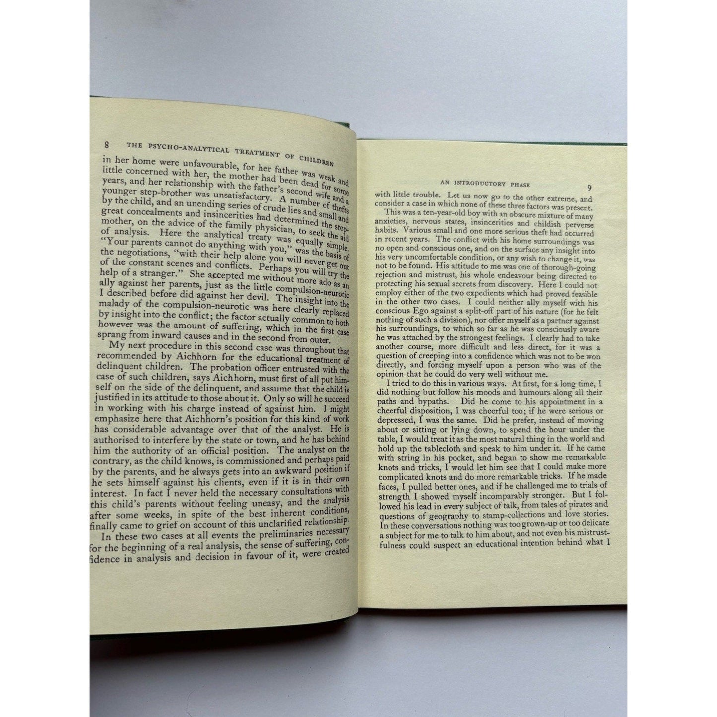 The Psycho - Analytical Treatment of Children by Anna Freud 1959 Hardcover - Humphrey's Book Den