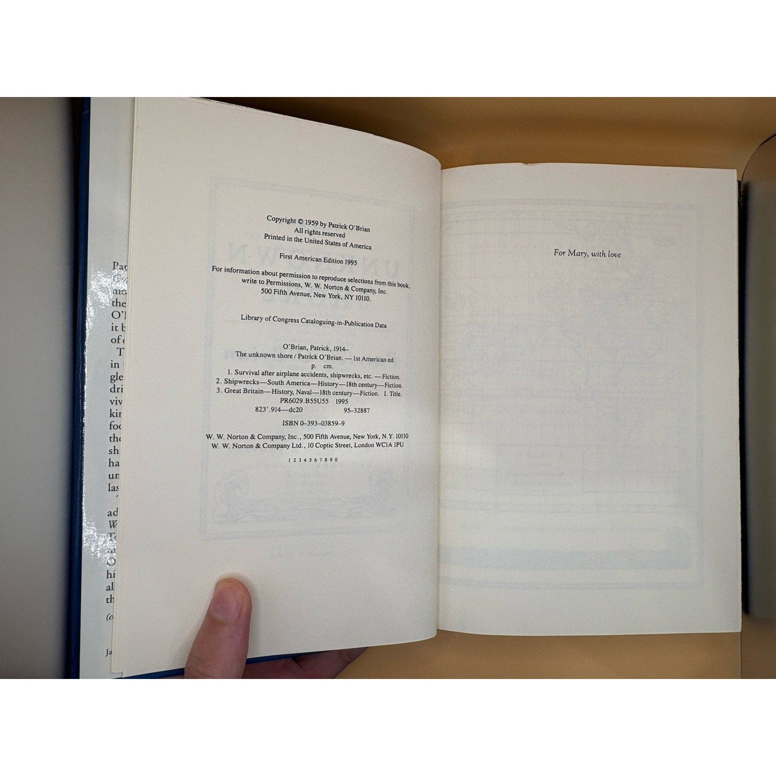 The Unknown Shore – Patrick O’Brian – 1995 1st American Ed HC w/ DJ - Humphrey's Book Den