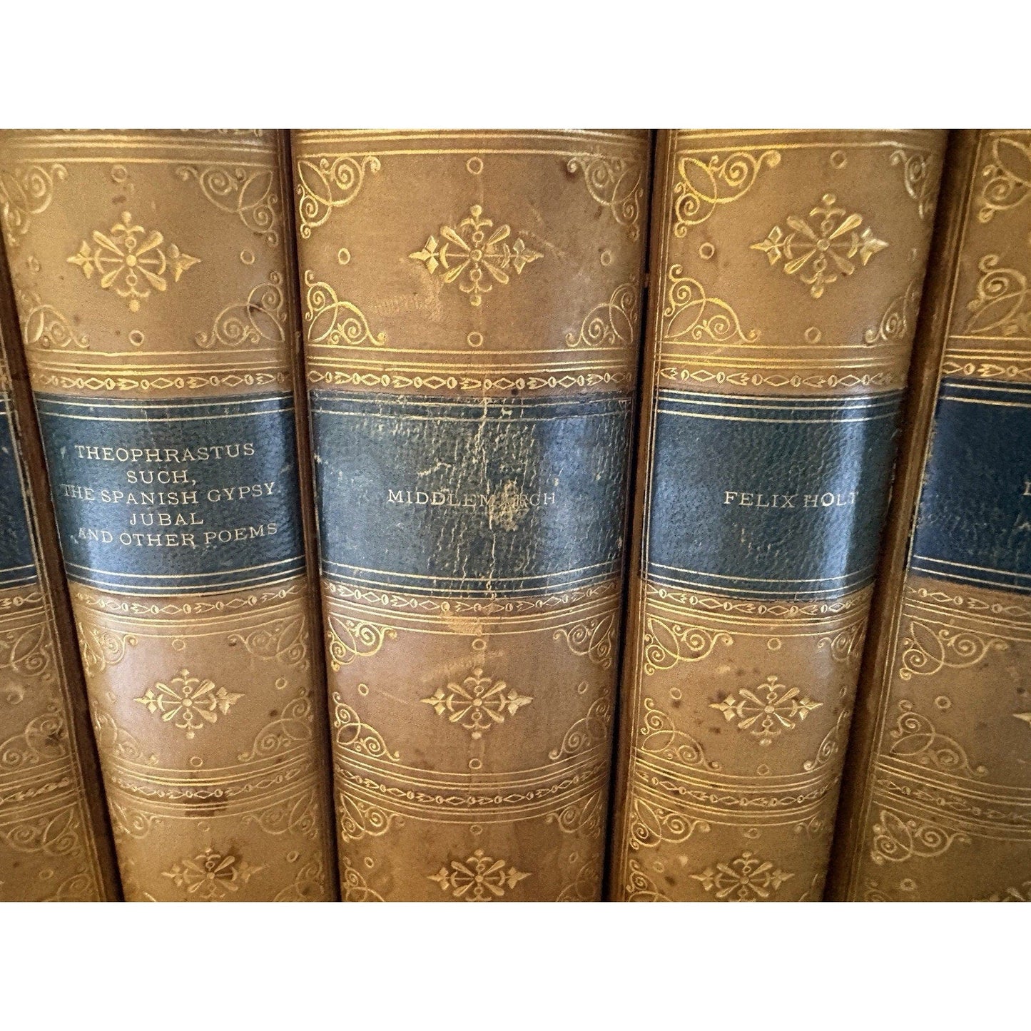 The Works of George Eliot–Complete 8 Vol. Set–Donohue & Henneberry Chicago 1884 - Humphrey's Book Den