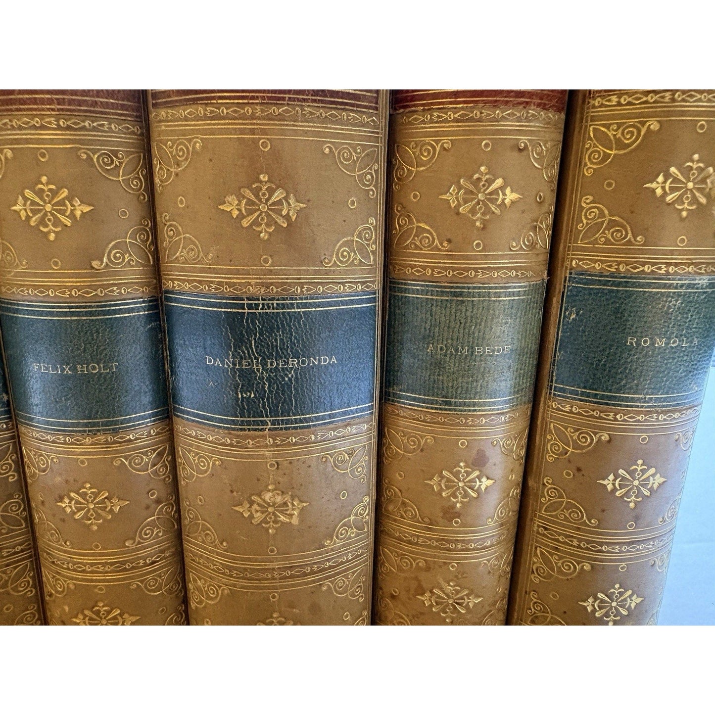 The Works of George Eliot–Complete 8 Vol. Set–Donohue & Henneberry Chicago 1884 - Humphrey's Book Den