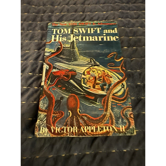 Tom Swift and His Jetmarine by Victor Appleton 1954 Hardback DJ G&D - Humphrey's Book Den
