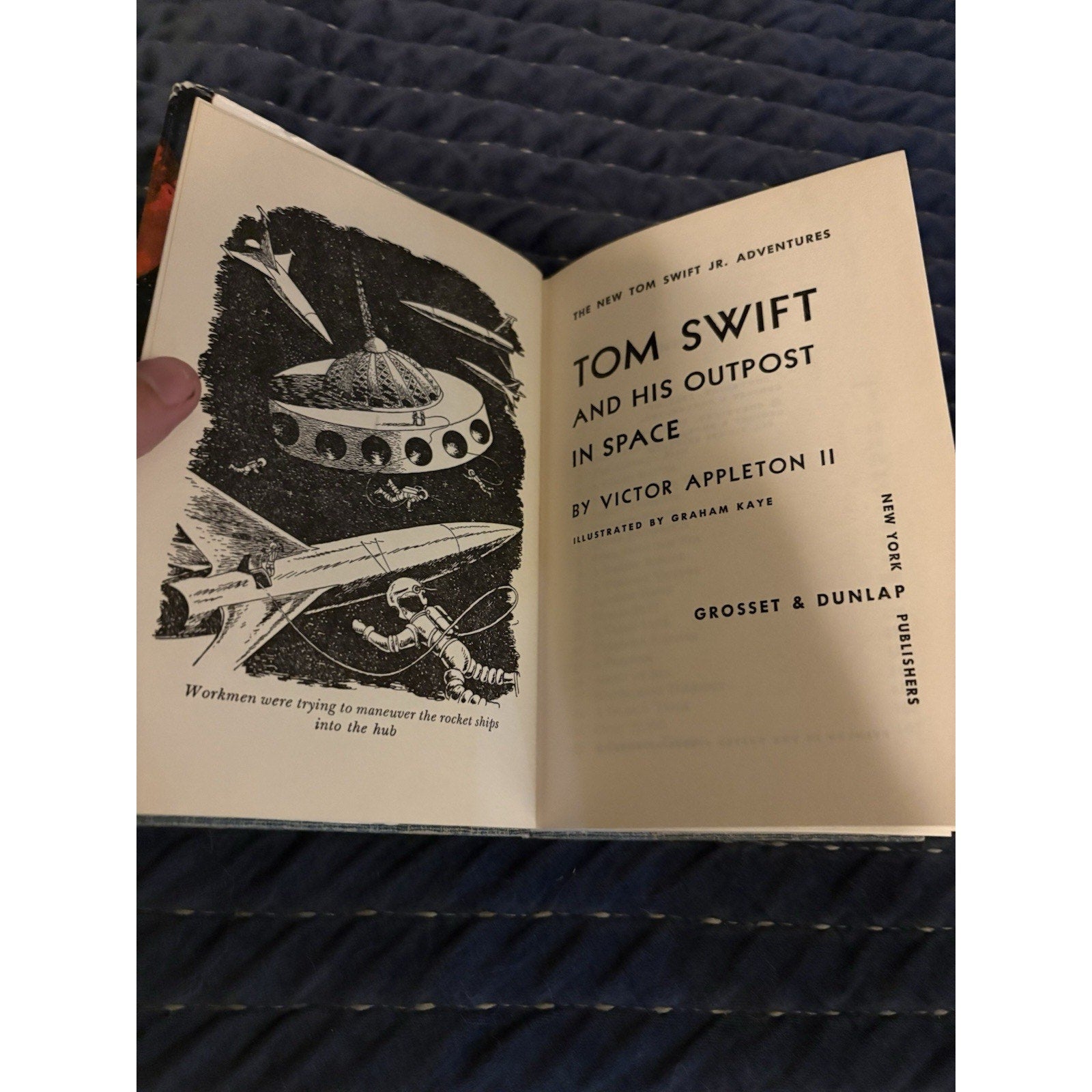 TOM SWIFT And His Outpost In Space Victor Appleton II HC Dust Jacket 1955 - Humphrey's Book Den